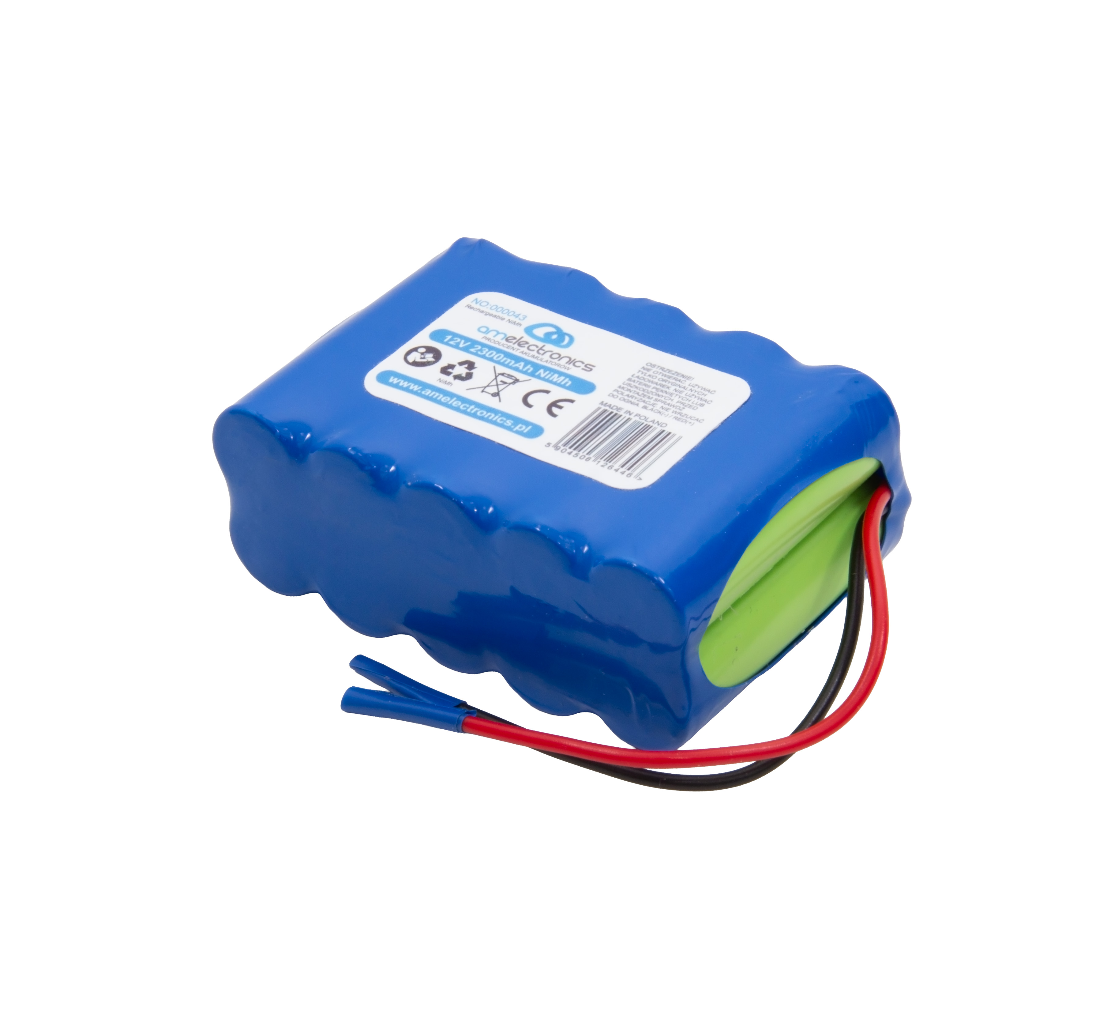 Akumulator 12V 2,3Ah NiMh AA z kablami (0043)