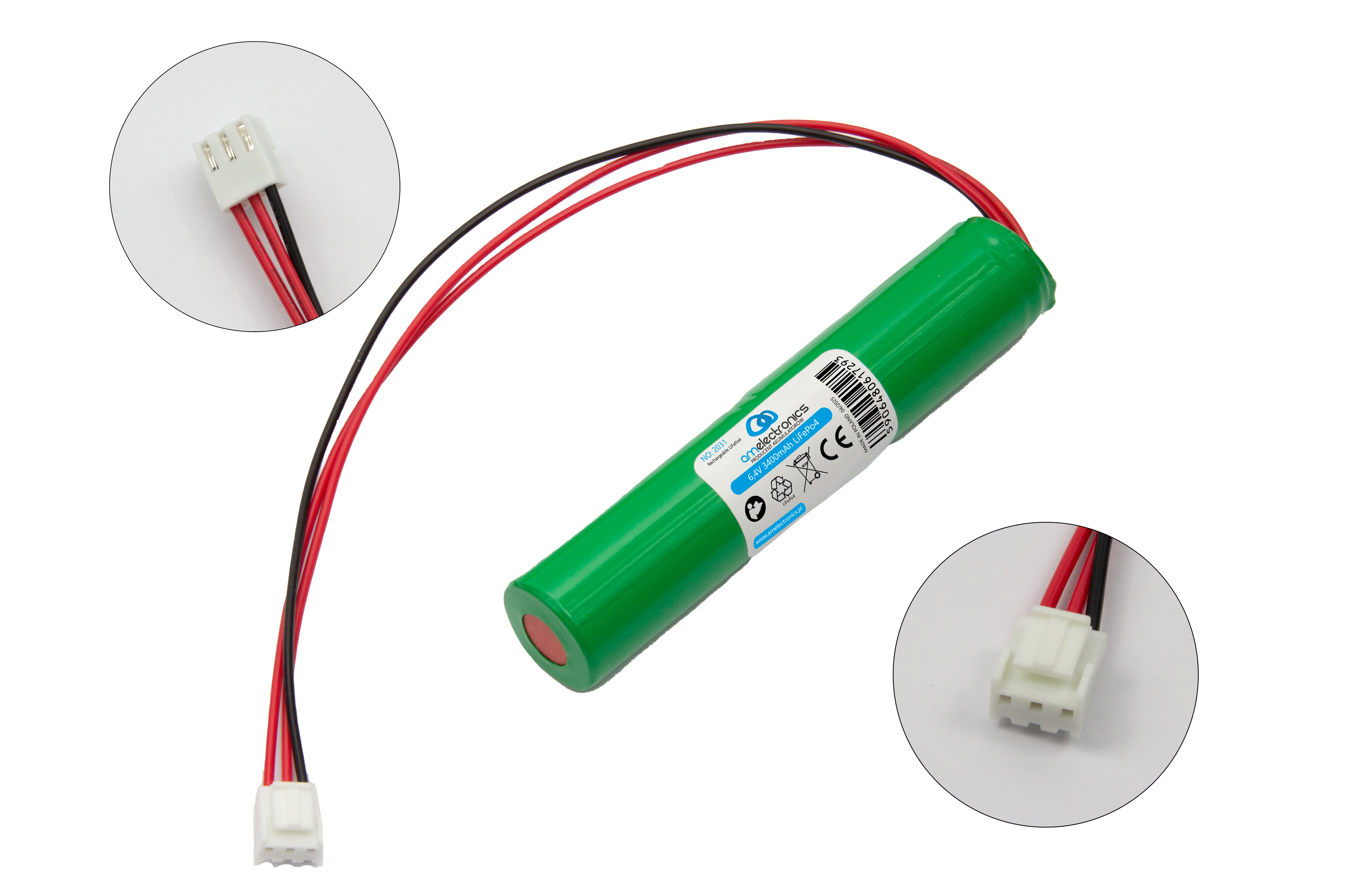 BATERA AKUMULATOR DO LAMY AWARYJNEJ  6,4V 3400MAH LIFEPO4 (2031)