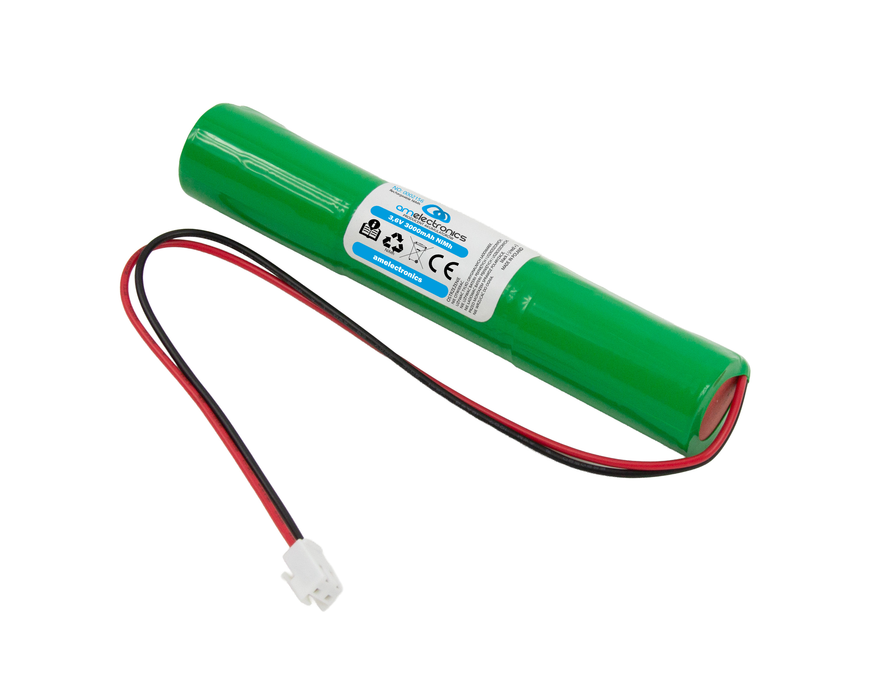 PAKIET DO LAMPY AWARYJNEJ 3,6V 3000mAh Ni-MH (2156)