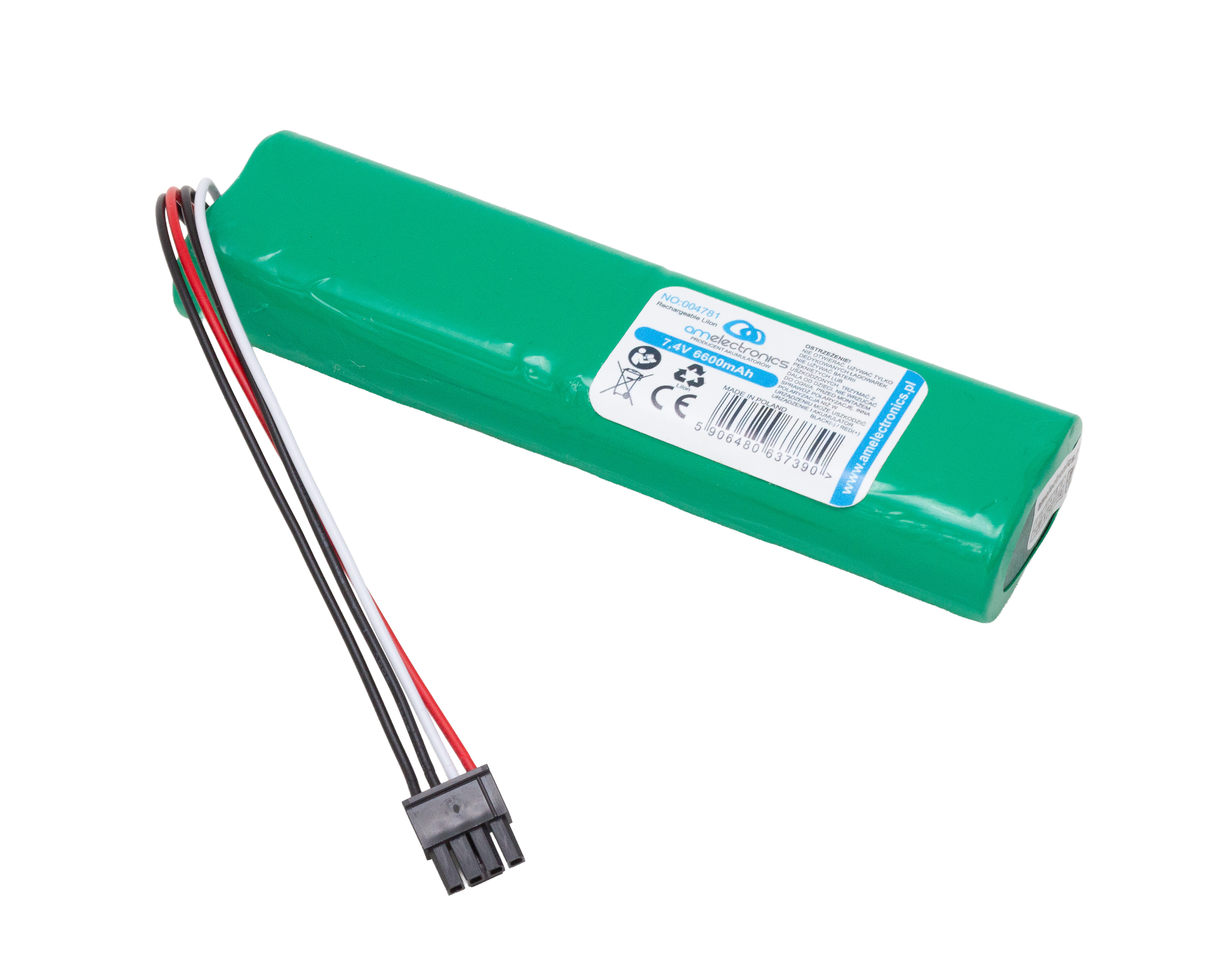 Pakiet 7,4V 6600mAh + wtyk 2S2P (4781)