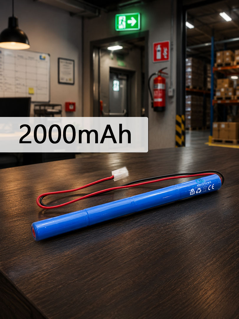 PAKIET DO LAMP AWARYJNYCH 4,8V 2000mAh NiMh AA MX3,96 (4959)