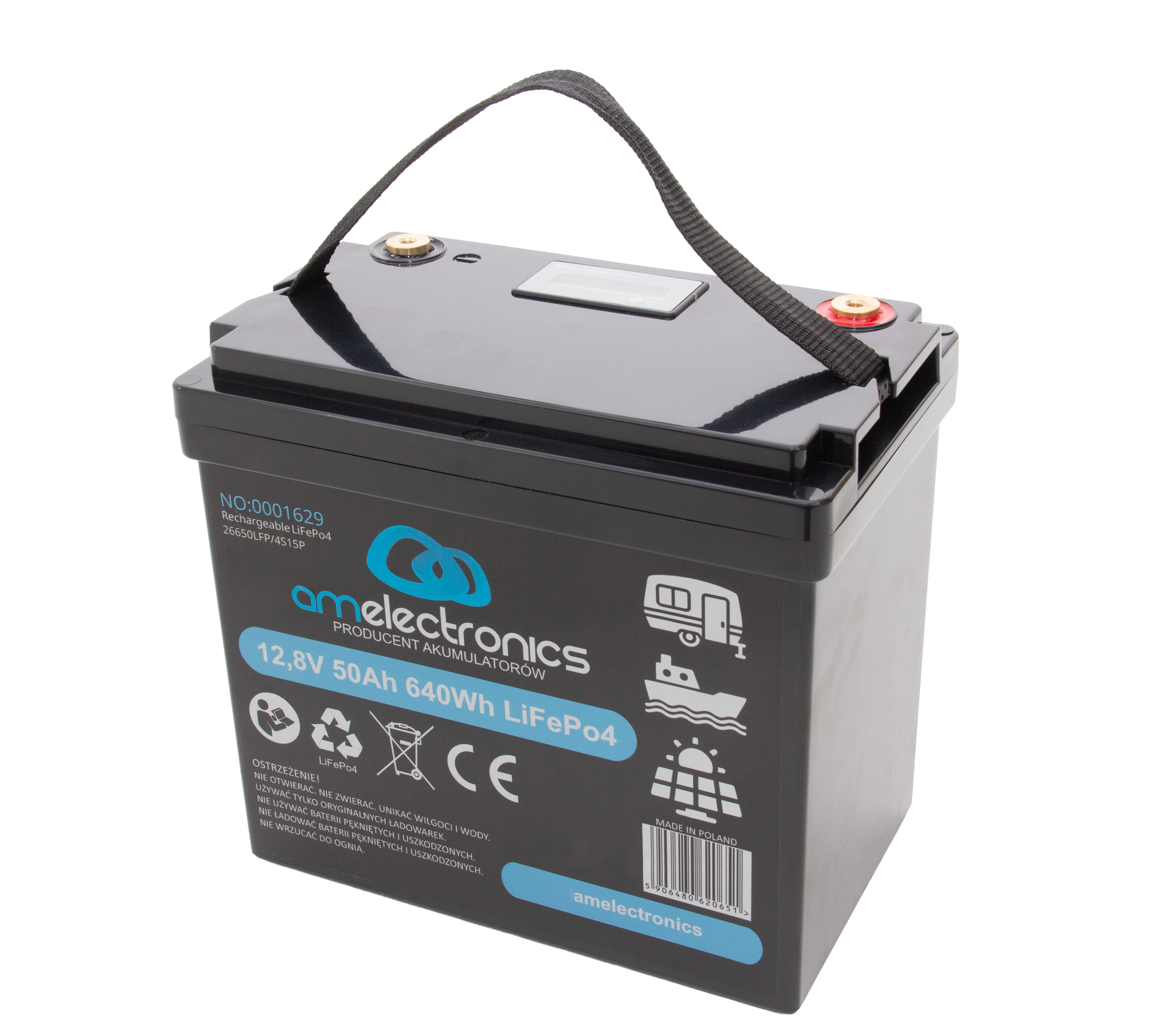 Akumulator 12,8V 50Ah LiFePo4 (1629)