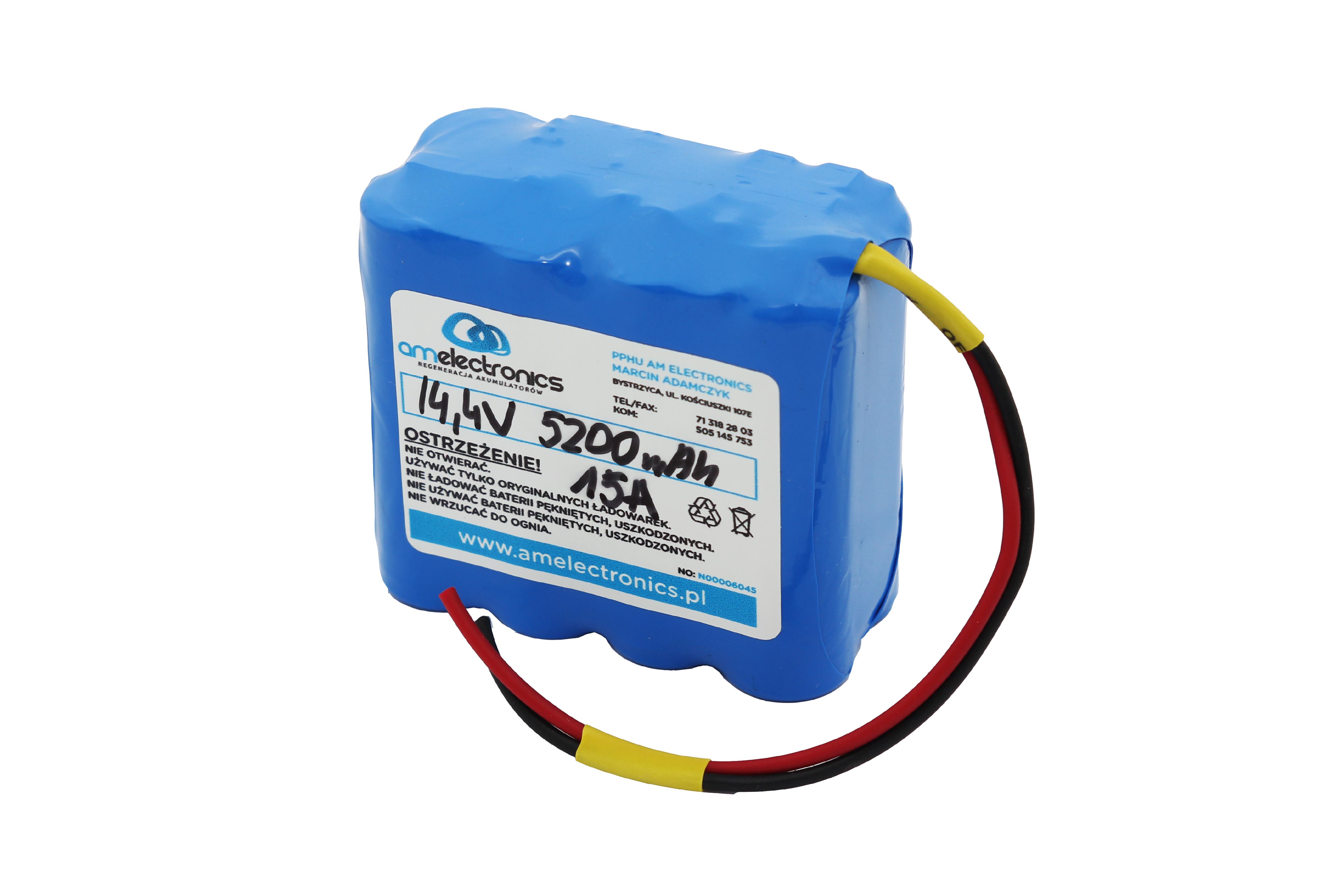 AKUMULATOR PAKIET 14,4V 5200mAh 4S2P 15A BMS