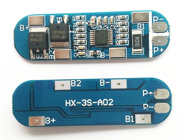 MODUŁ OCHRONY OGNIW BMS PCM PCB Li-ion 3S 12V 10A