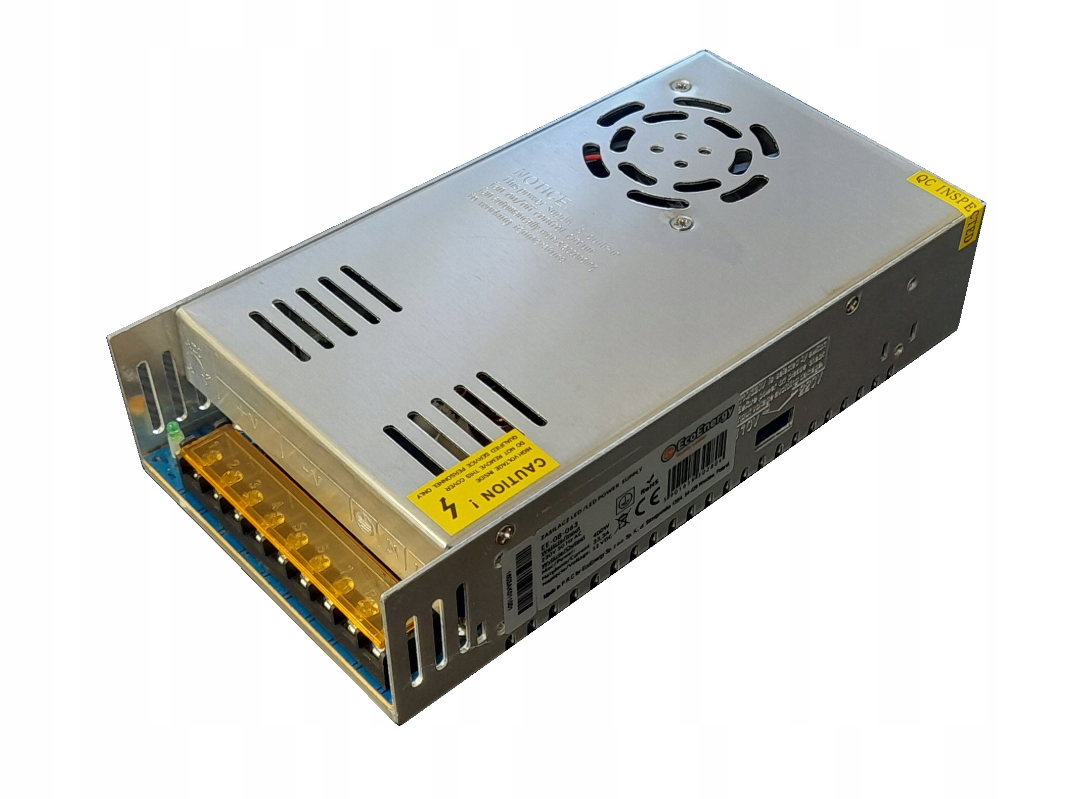 ZASILACZ LED MODUŁOWY DO TAŚM CCTV 12V 33A 400W (0969)