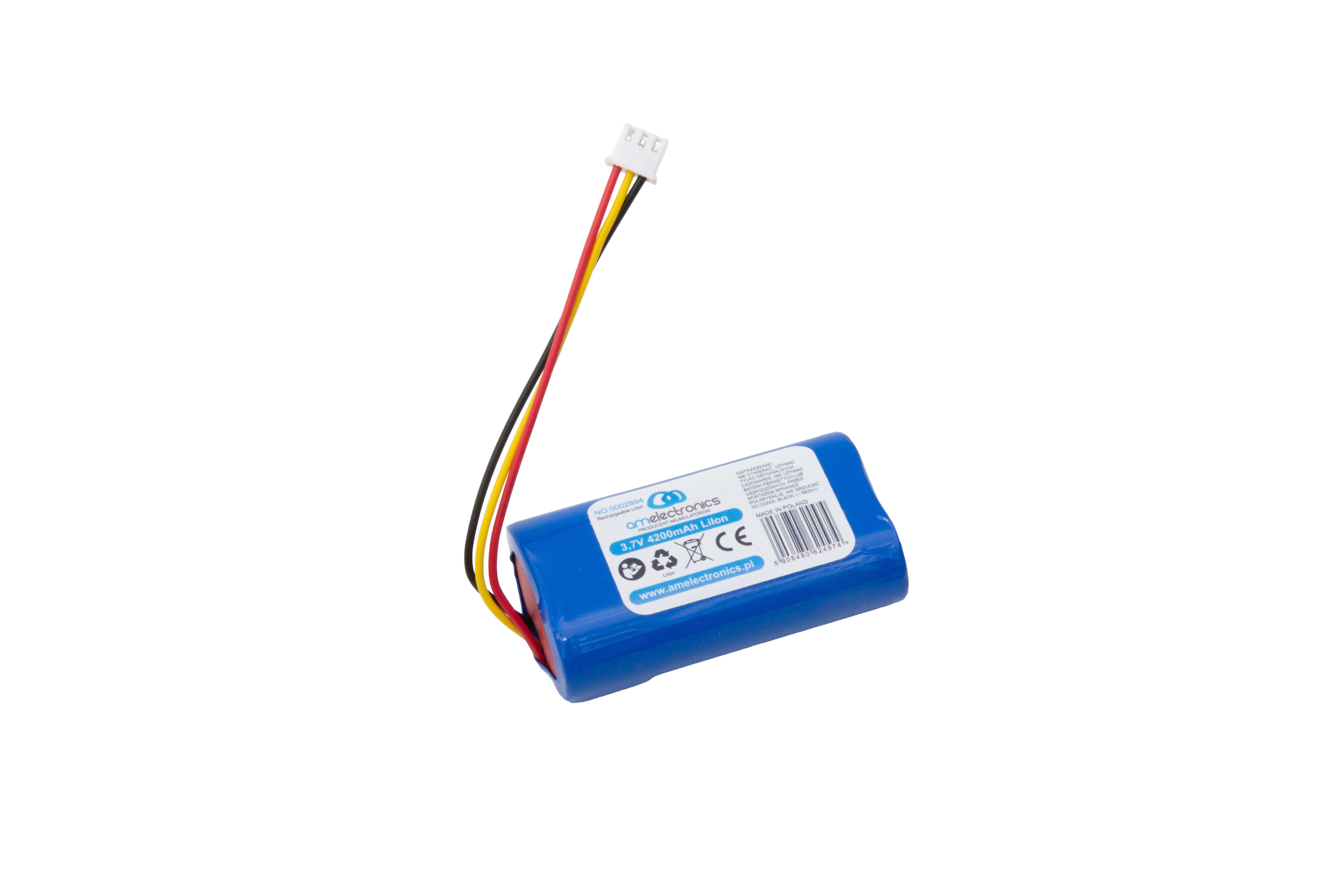 Akumulator 3,7V 4200mAh Li-Ion do masażera, zabawek, sprzętu elektronicznego (2894)