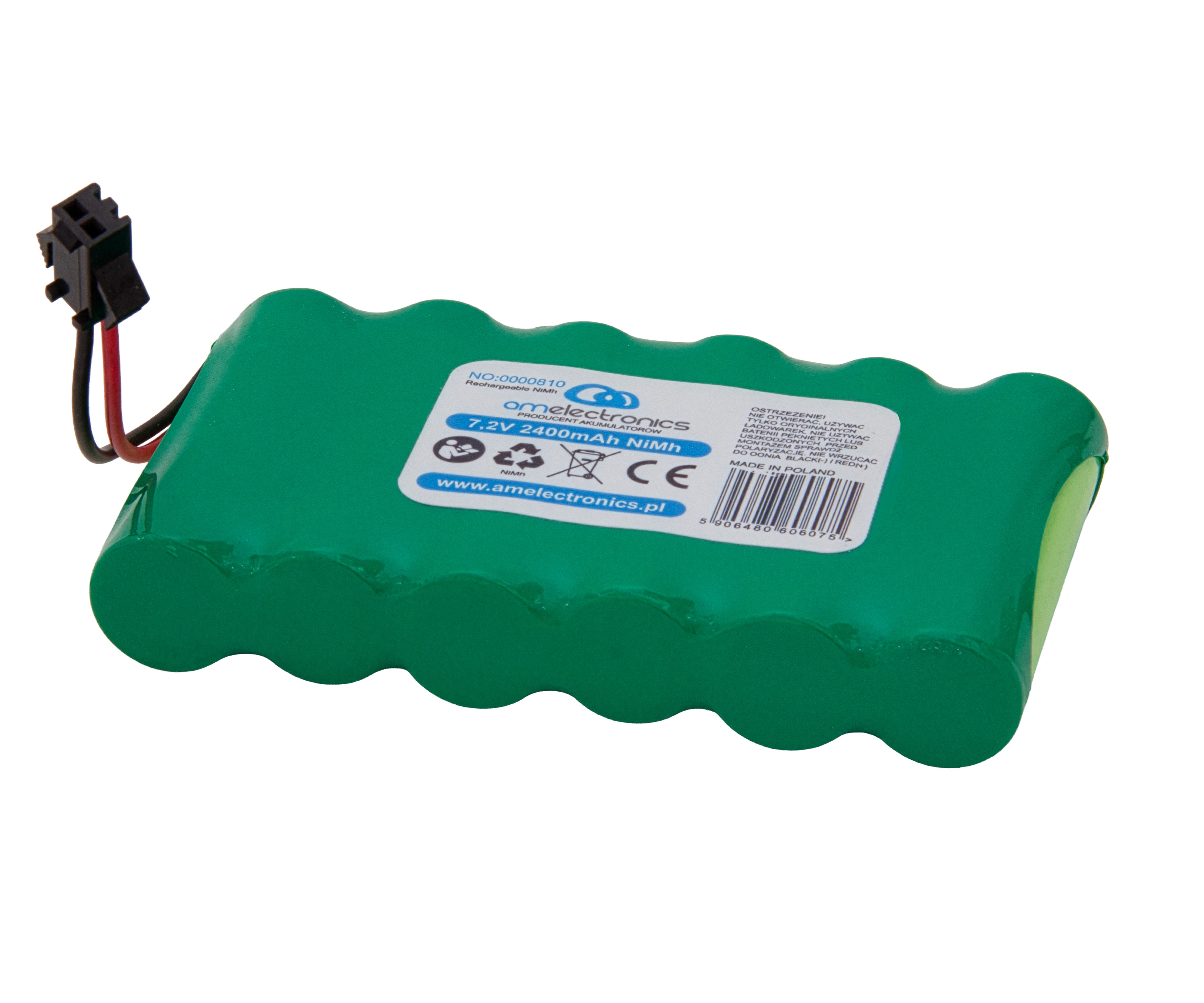 Akumulator do R/C 7,2V 2.4AH JST-SM NiMh (0810)