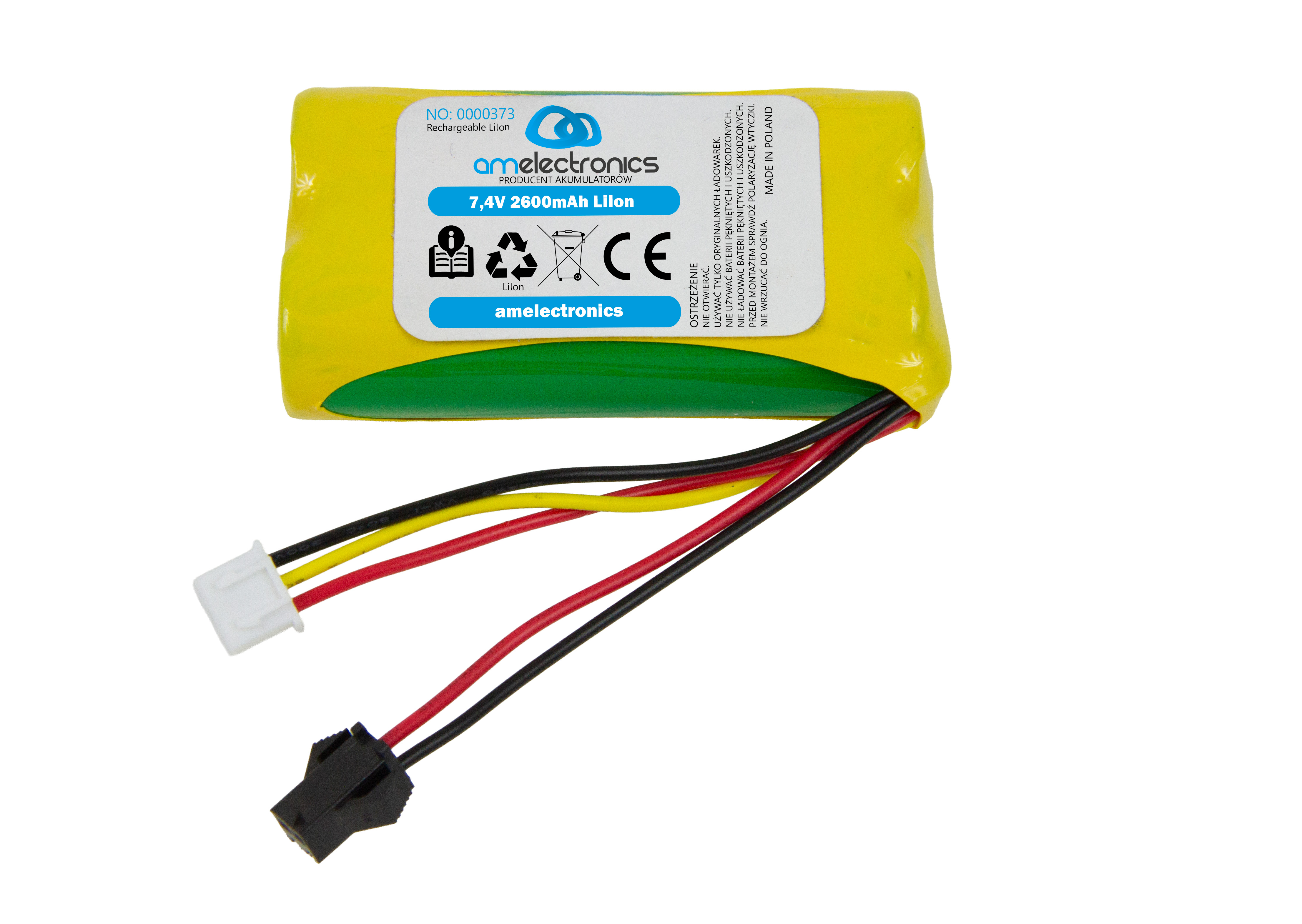 Akumulator do auta RC Absima Hurricane Storm Thunder 7,4V 2600MAH LI-ION (0373)