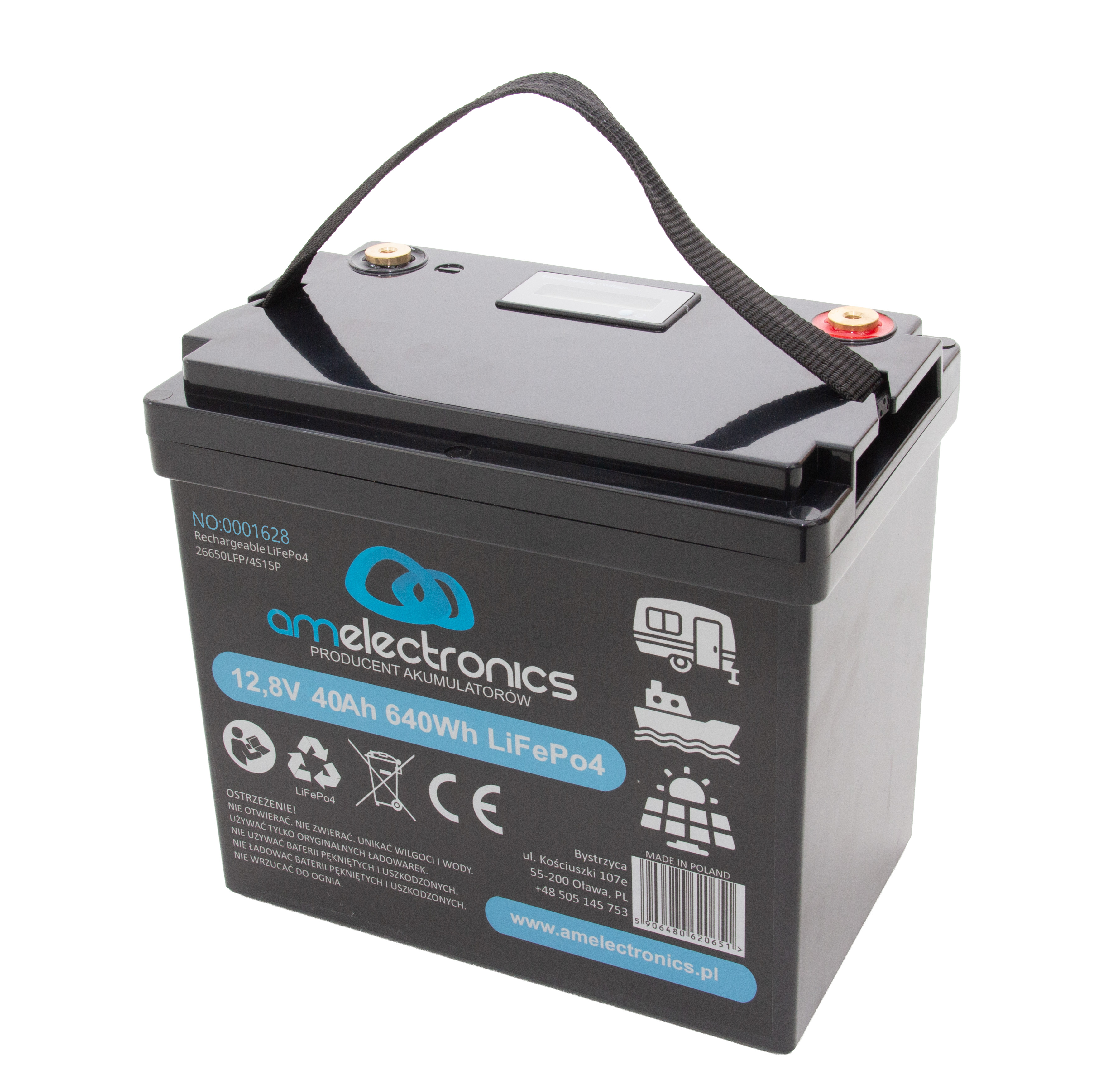 Akumulator 12,8V 40Ah LiFePo4 (1628)