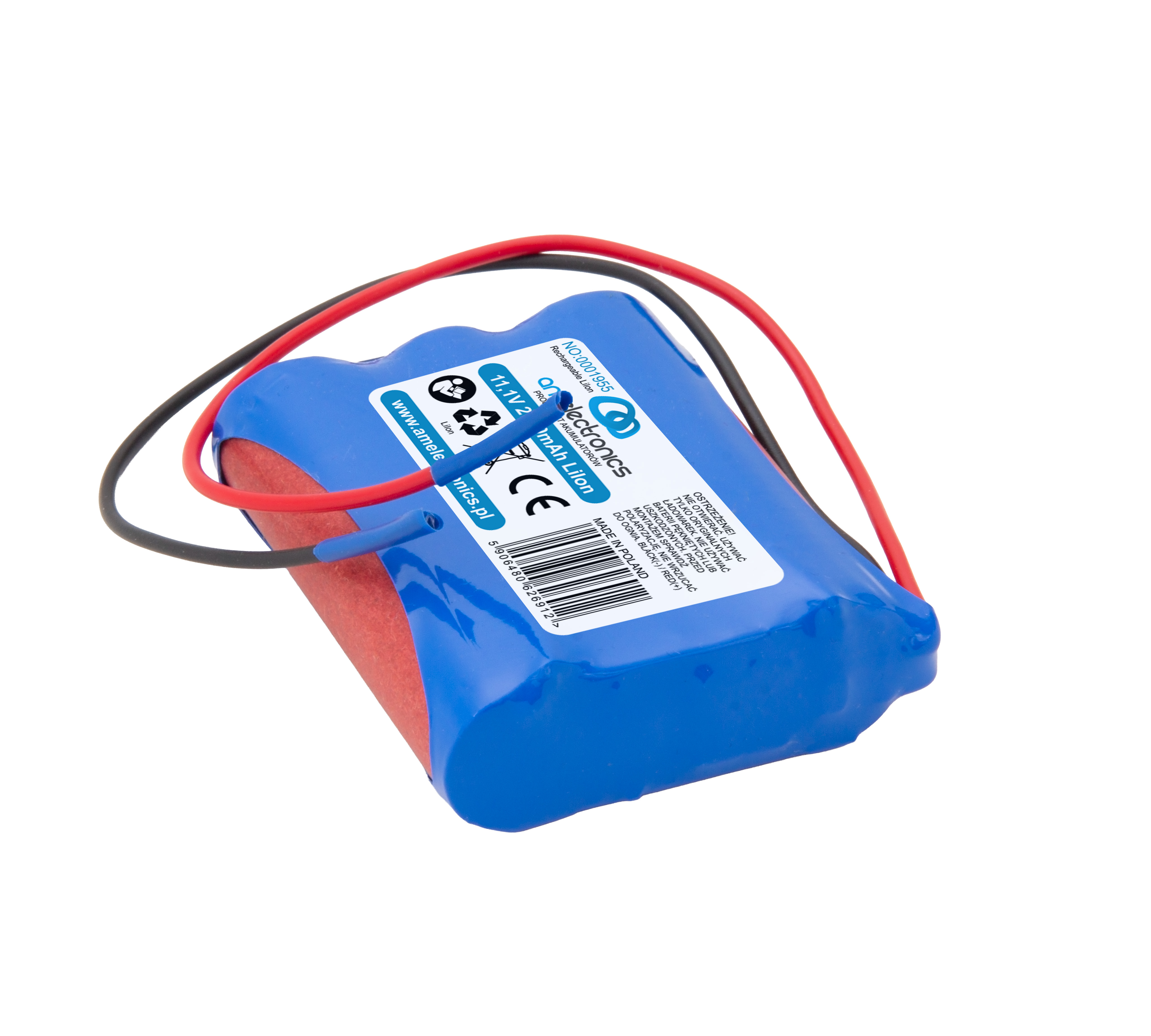 PAKIET 3S1P 11,1V 2,6AH LiIon z kabelkami(1955)