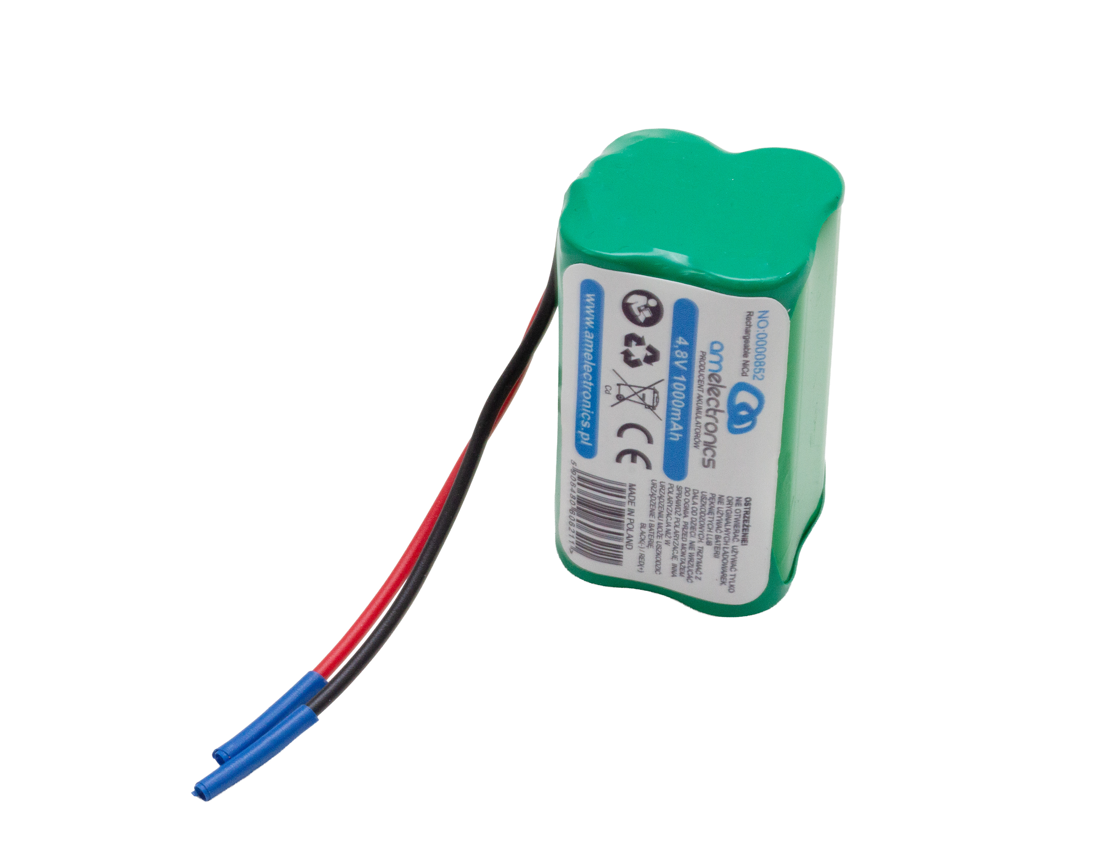 PAKIET AKUMULATOR 4,8V 1000MAH NI-CD (0852)