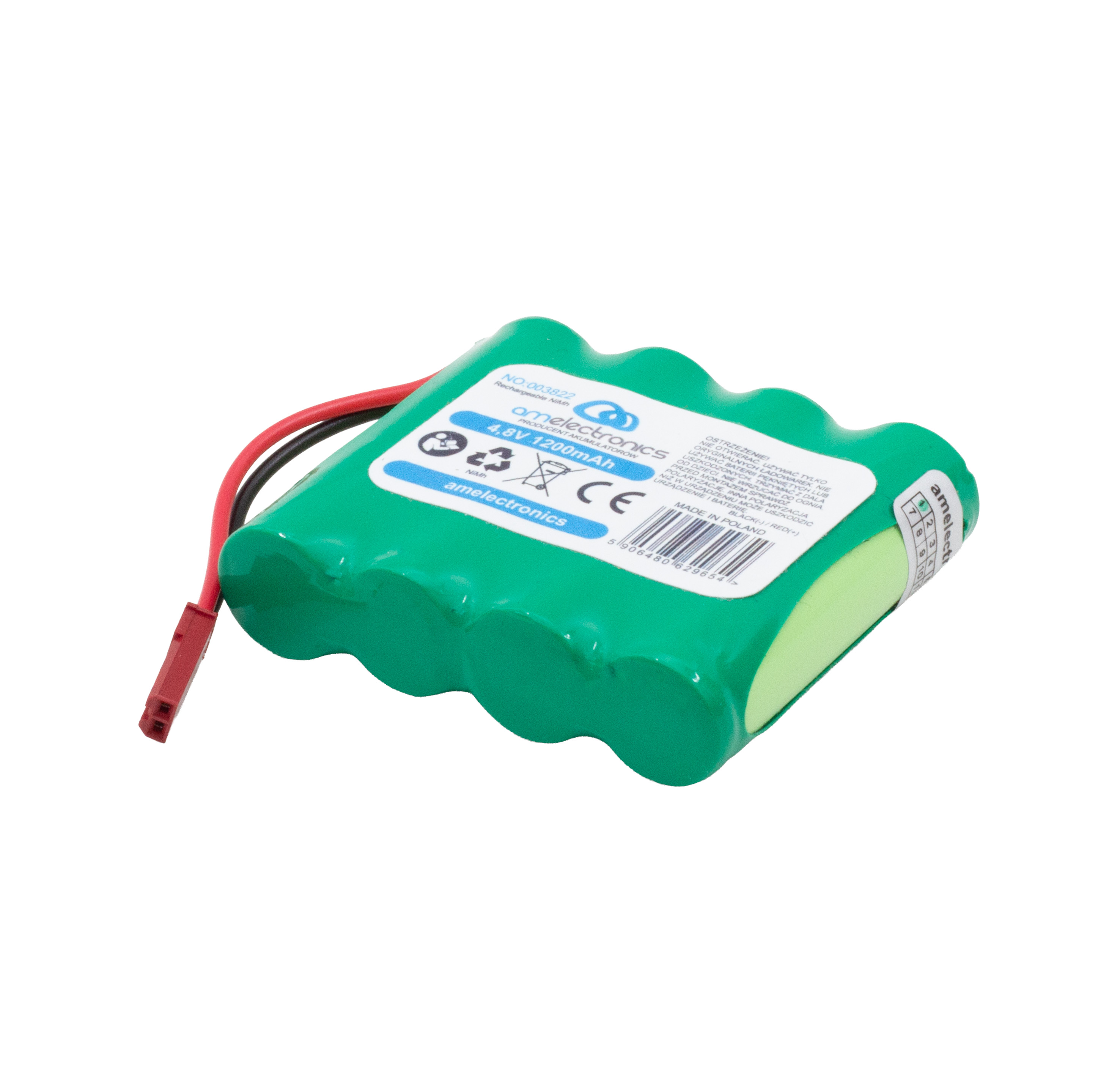 PAKIET AKU 4,8V 1200MAH SYP-2P NI-MH (3822)