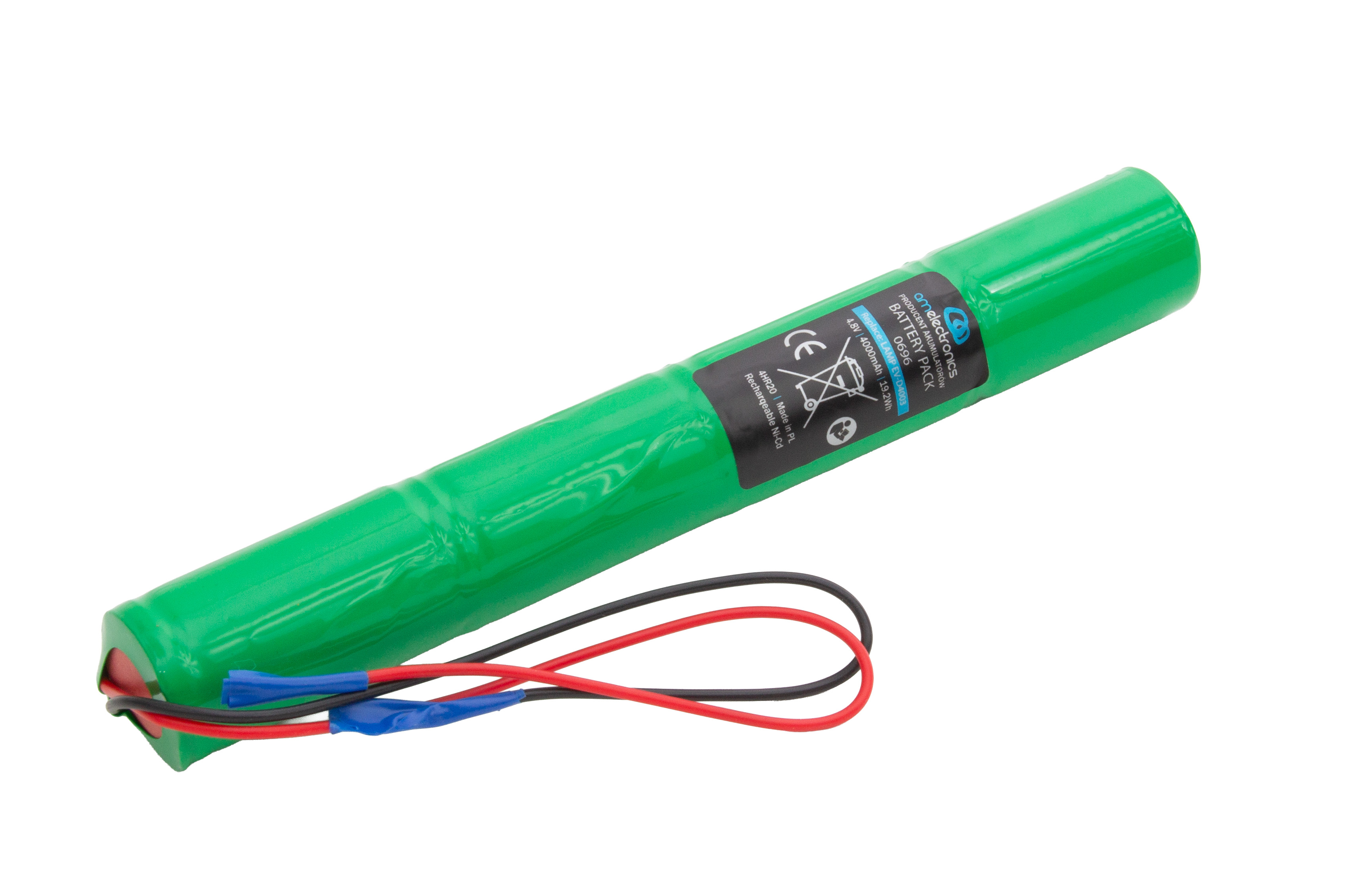 PAKIET DO LAMP AWARYJNYCH 4,8V 4000mAh Ni-Cd (0696)