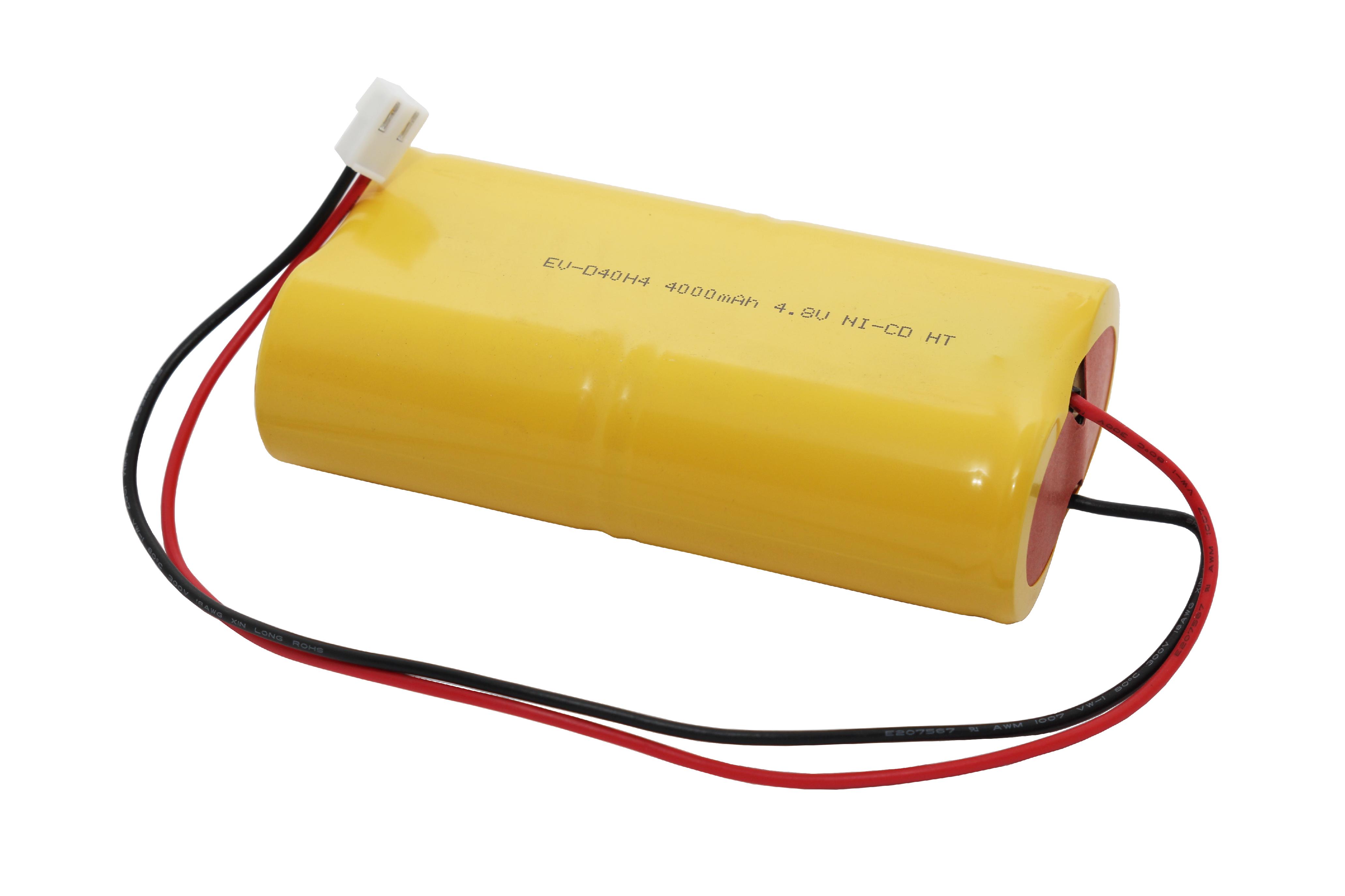 AKUMULATOR DO LAMP AWARYJNYCH EV-D40H4 4Ah 4,8V NI-CD WTYCZKA JST VHR-2N