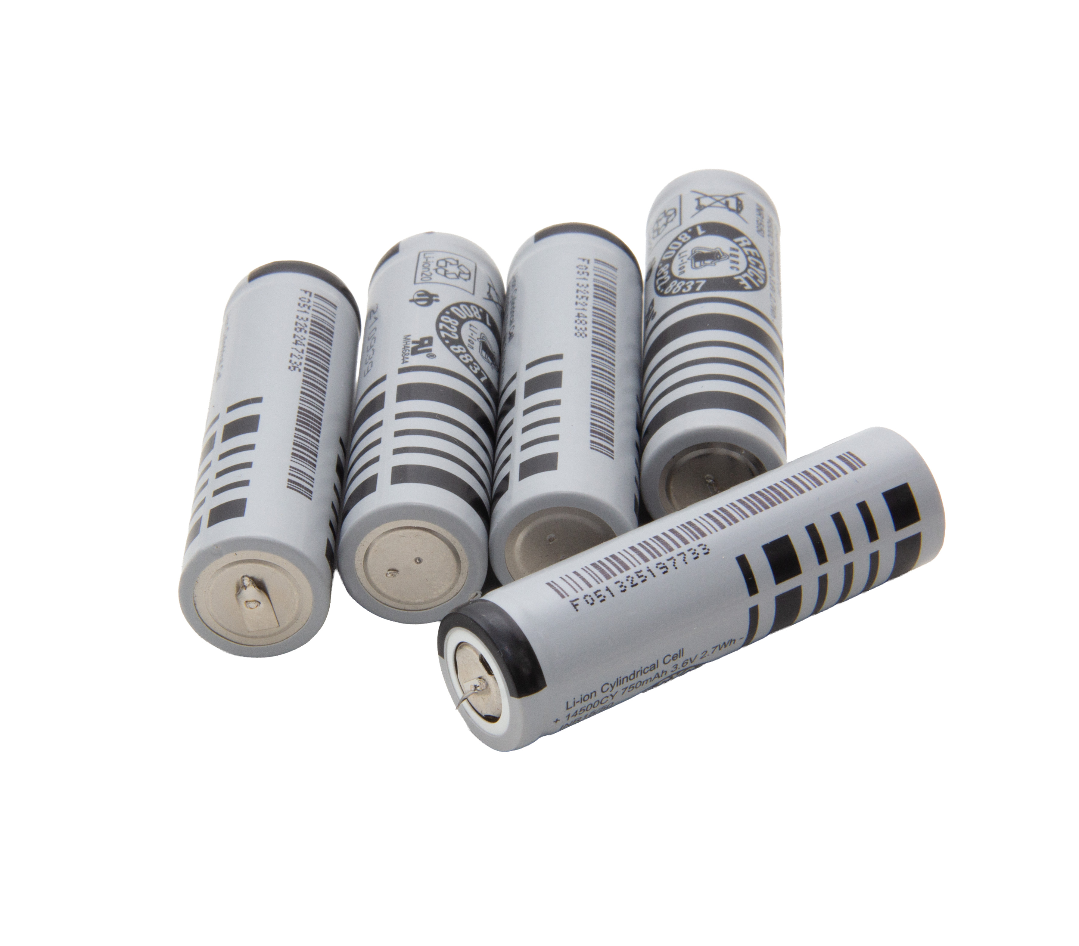 HighPower 14500CY(sz) 3.6V 750mah KOMPLET 5SZT. (3095)