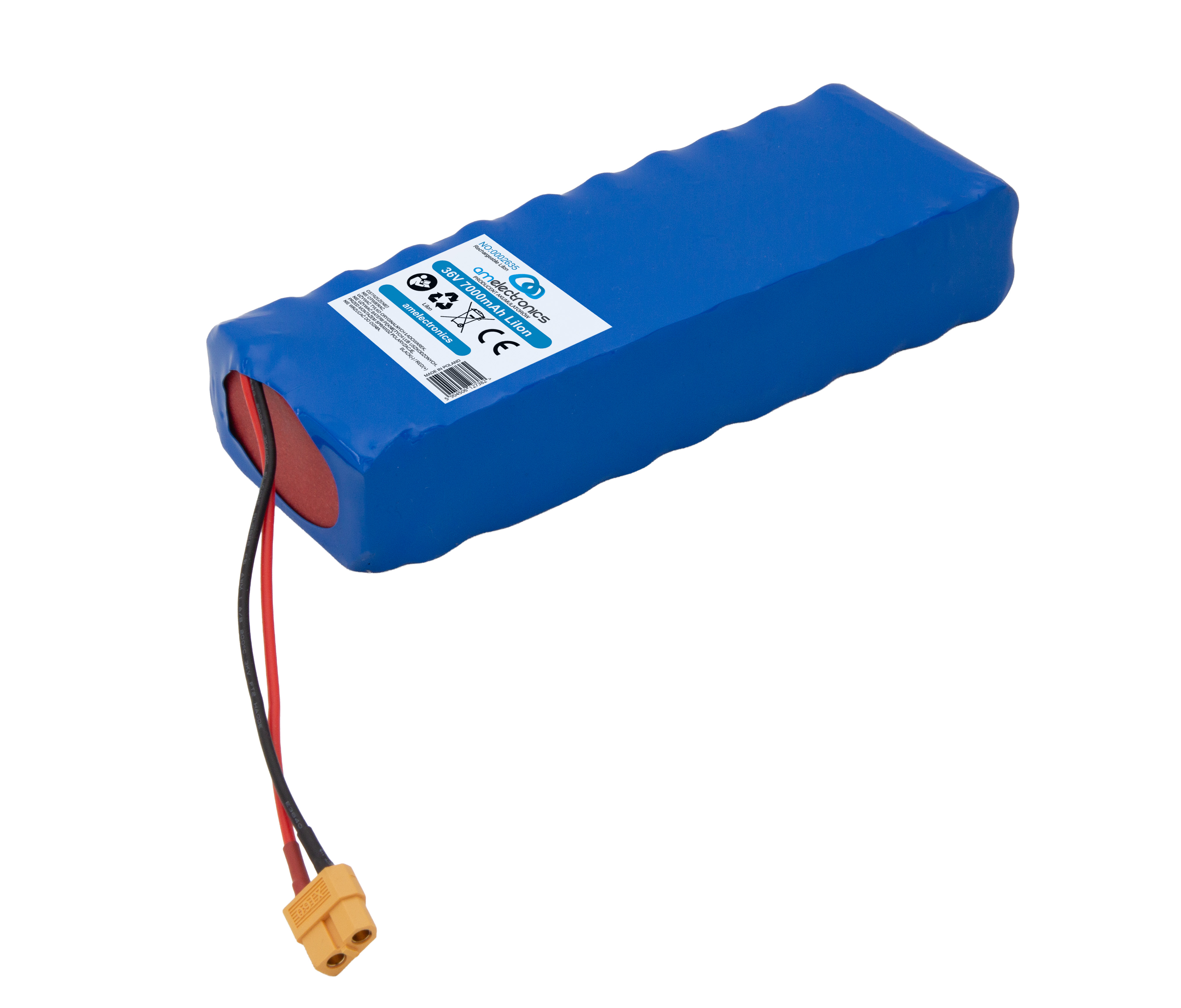 PAKIET 36V 7000mAh Li-Ion + BMS 10S 16A (2635)