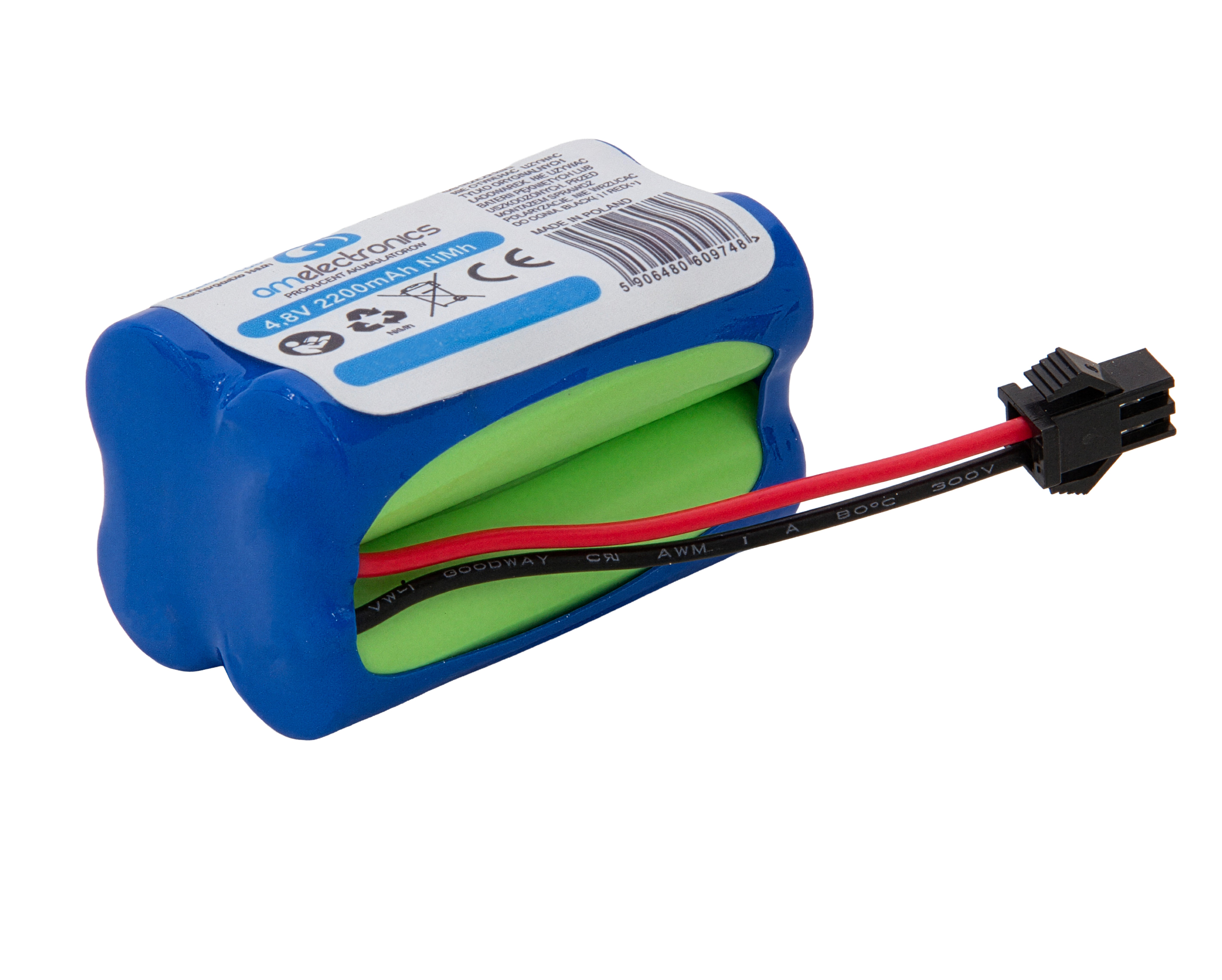 AKUMULATOR 4,8V 2200MAH JST SM GP NiMh do traktora koparki JCB (1156)