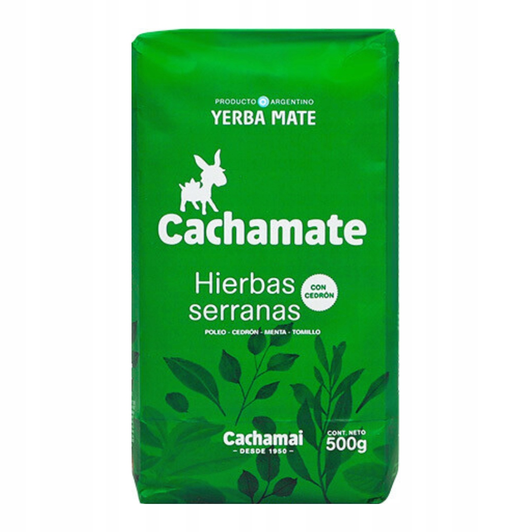 Yerba Mate Cachamate Hierbas Serranas 0,5kg 500g