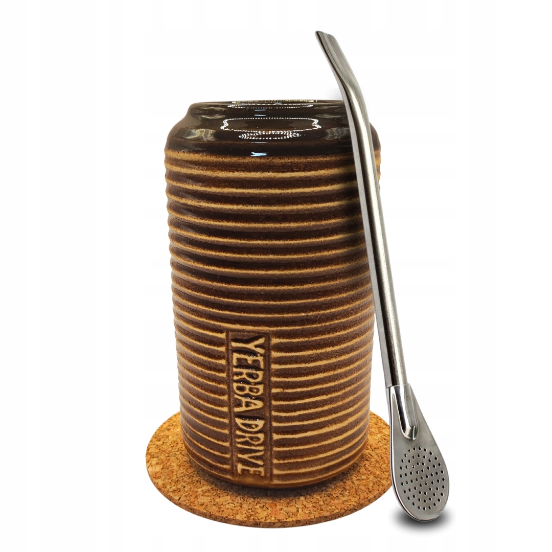 Zestaw Yerba Mate Matero Drive Miodowe Bombilla Podkładka