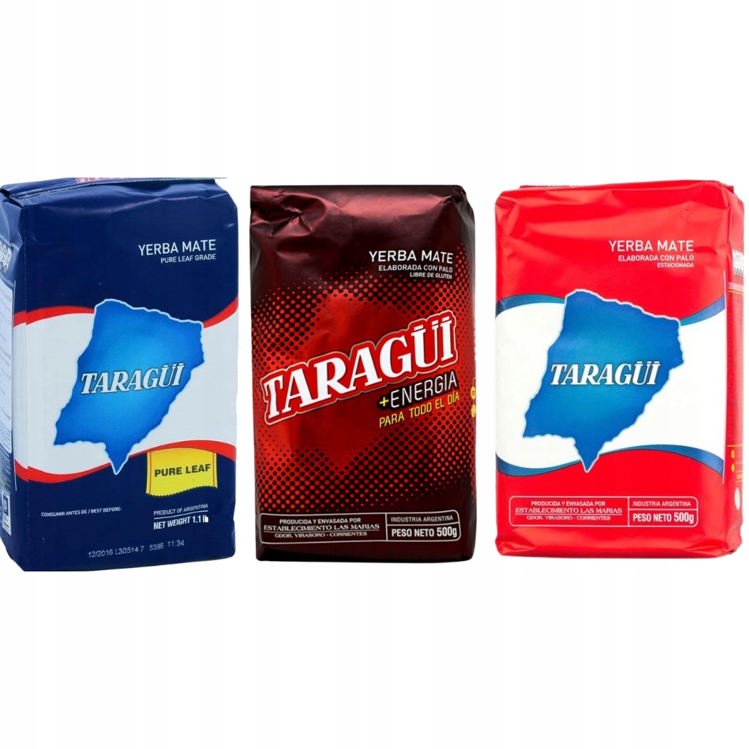 Yerba Mate Taragui 3x500g 1,5kg - Mix Smaków