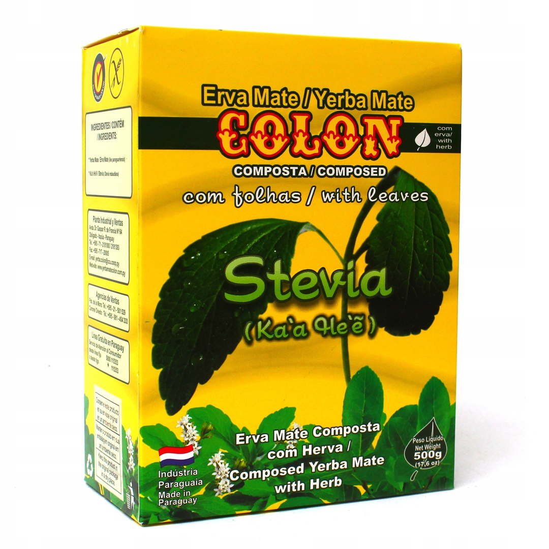 Yerba Mate Colon con Stevia 0,5kg 500g Słodka