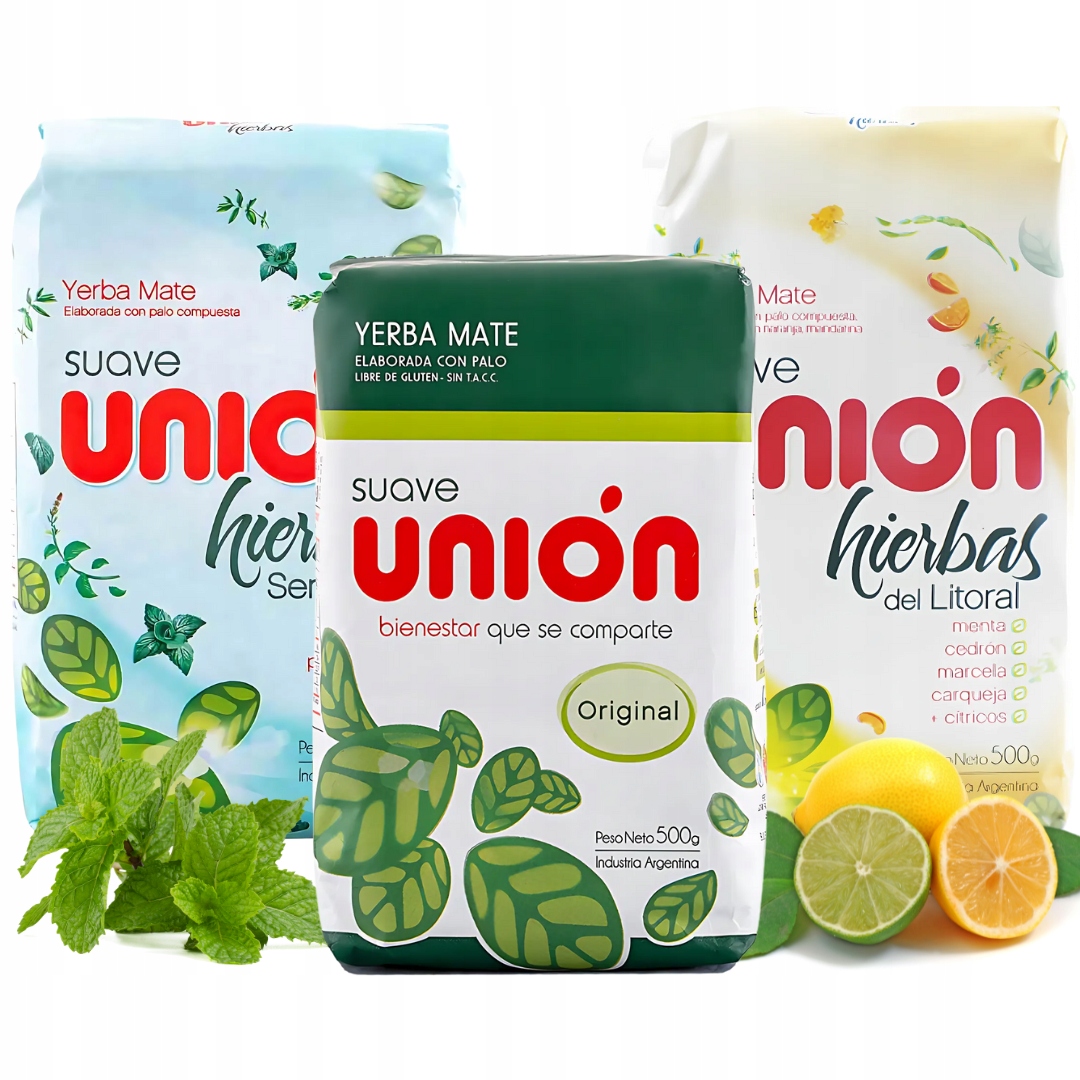 Zestaw Yerba Mate Union 3x500g 1,5kg (Mix Smaków)