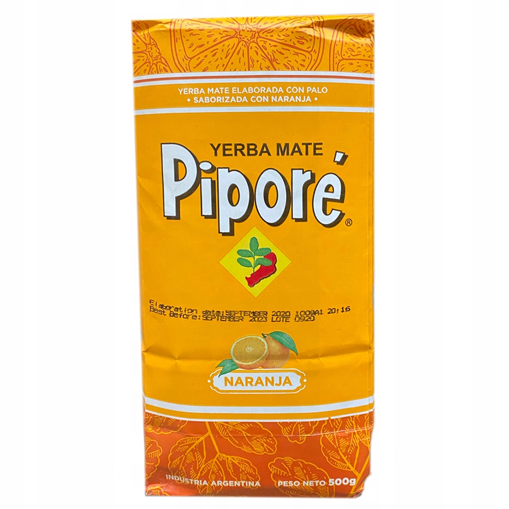 Yerba Mate Pipore Naranja 500g 0,5kg