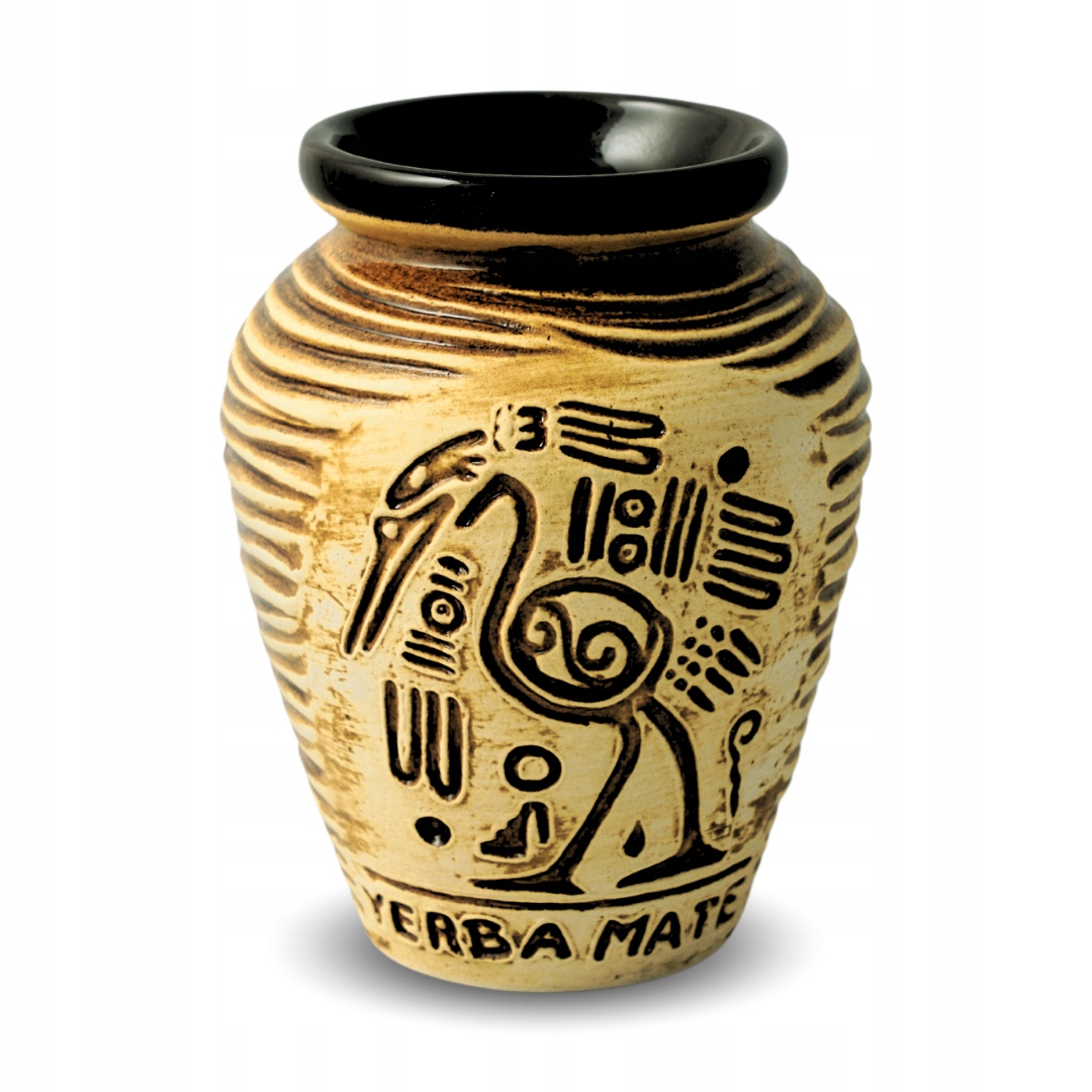 Matero Ceramiczne do Yerba Mate AZTEK - MIODOWE
