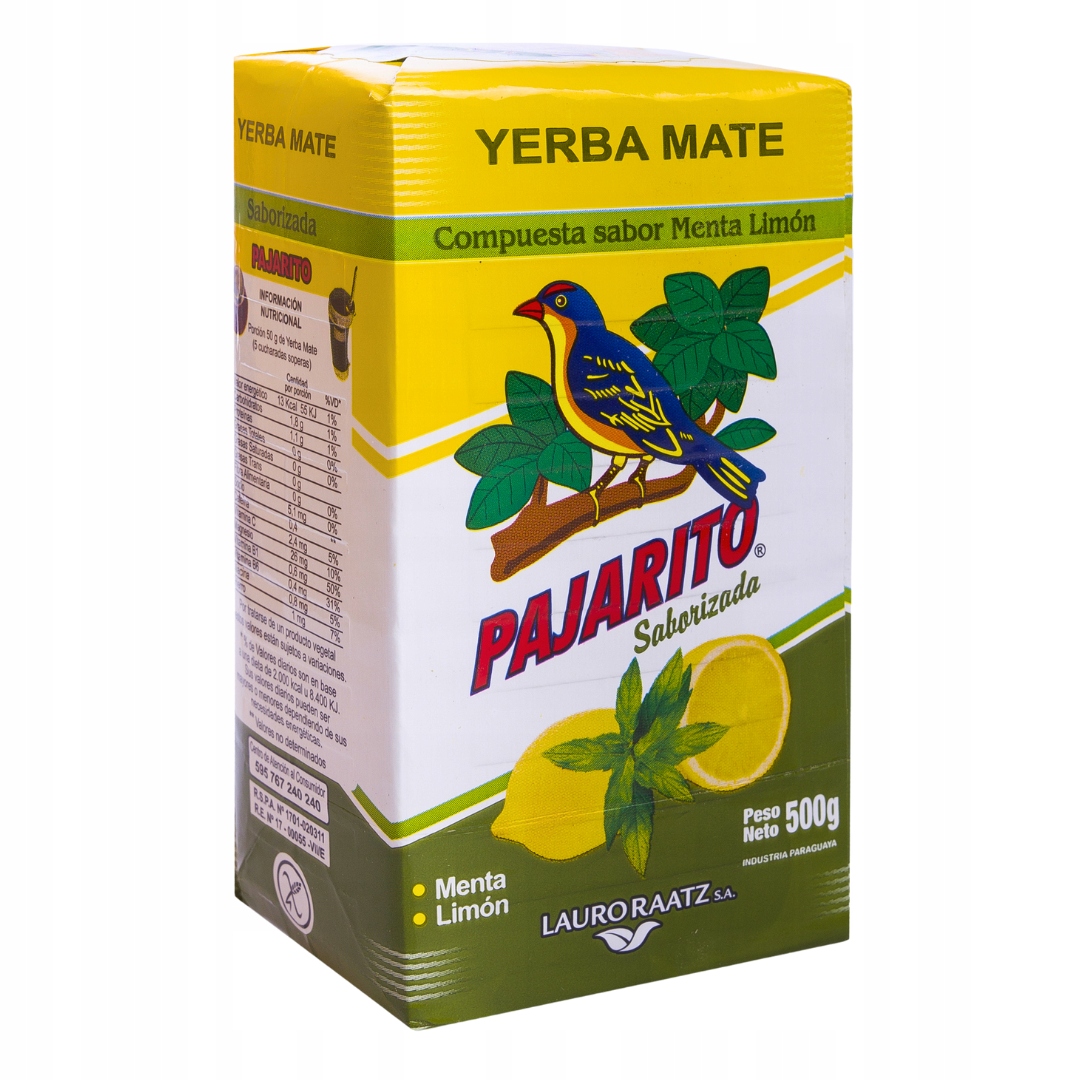 Zestaw Startowy Yerba Mate Pajarito Limon + Matero Bombilla z Czyścikiem