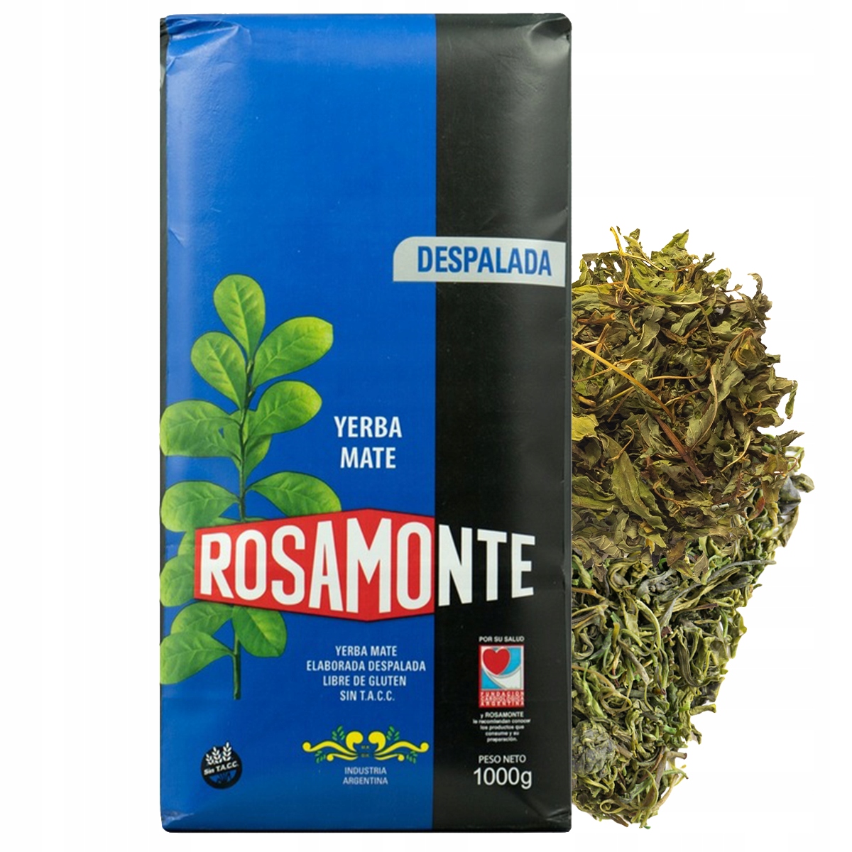 Yerba Mate Rosamonte Despalada Sin Palo 1kg 1000g MOCNA