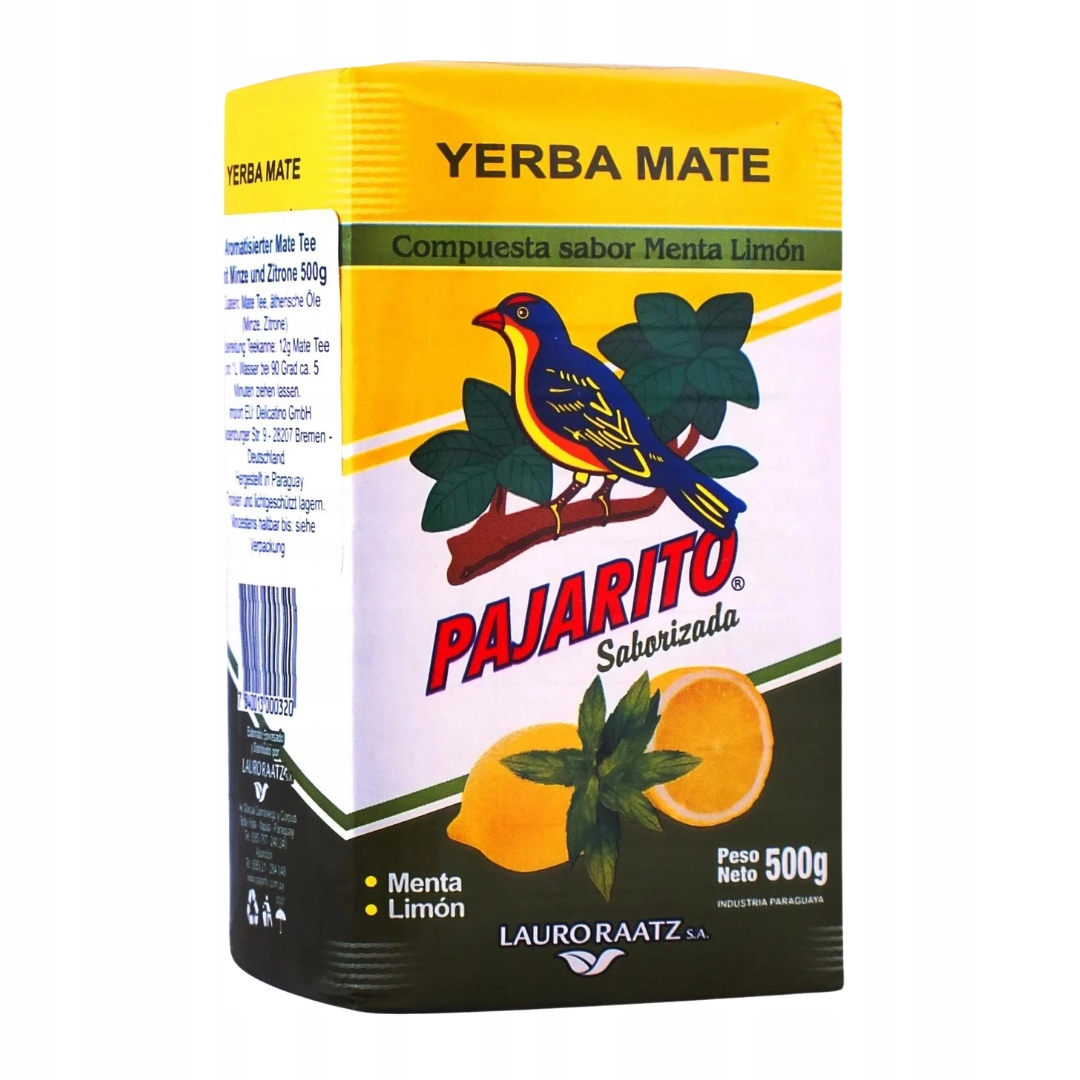 Yerba Mate Pajarito Limon + Hierbas 2x500g 1kg
