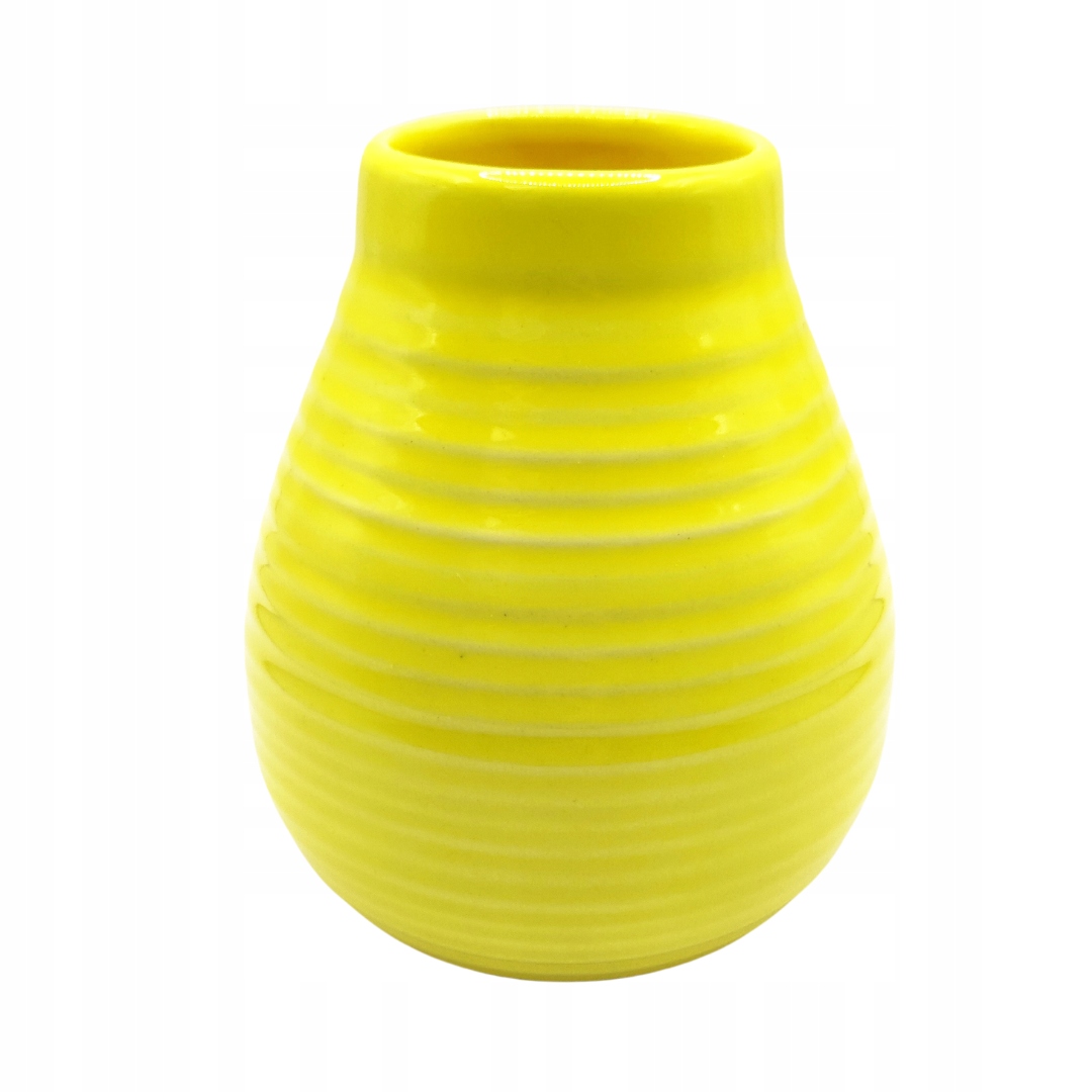 Matero do Yerba Mate ceramiczne żółte 350ml