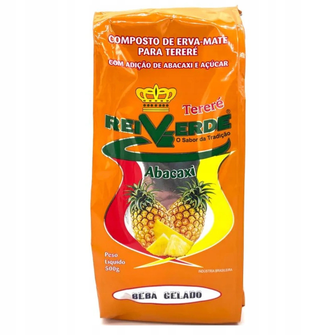 Yerba Mate Rei Verde Brazylijska Ananasowa TERERE Erva - Mate 500g 0,5kg