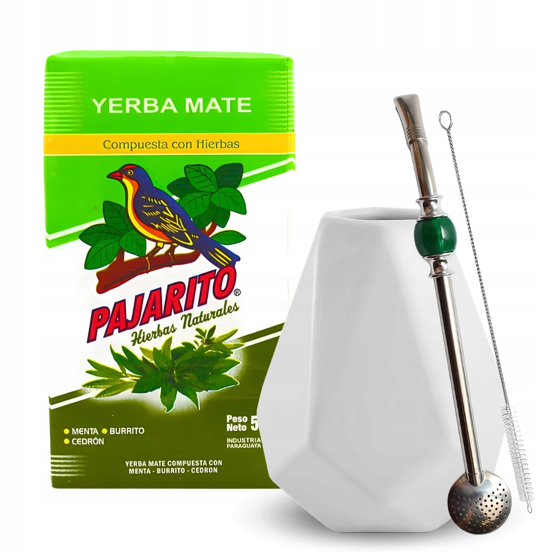 Zestaw Startowy do Yerba Mate Pajarito Hierbas + Tykwa Bombilla