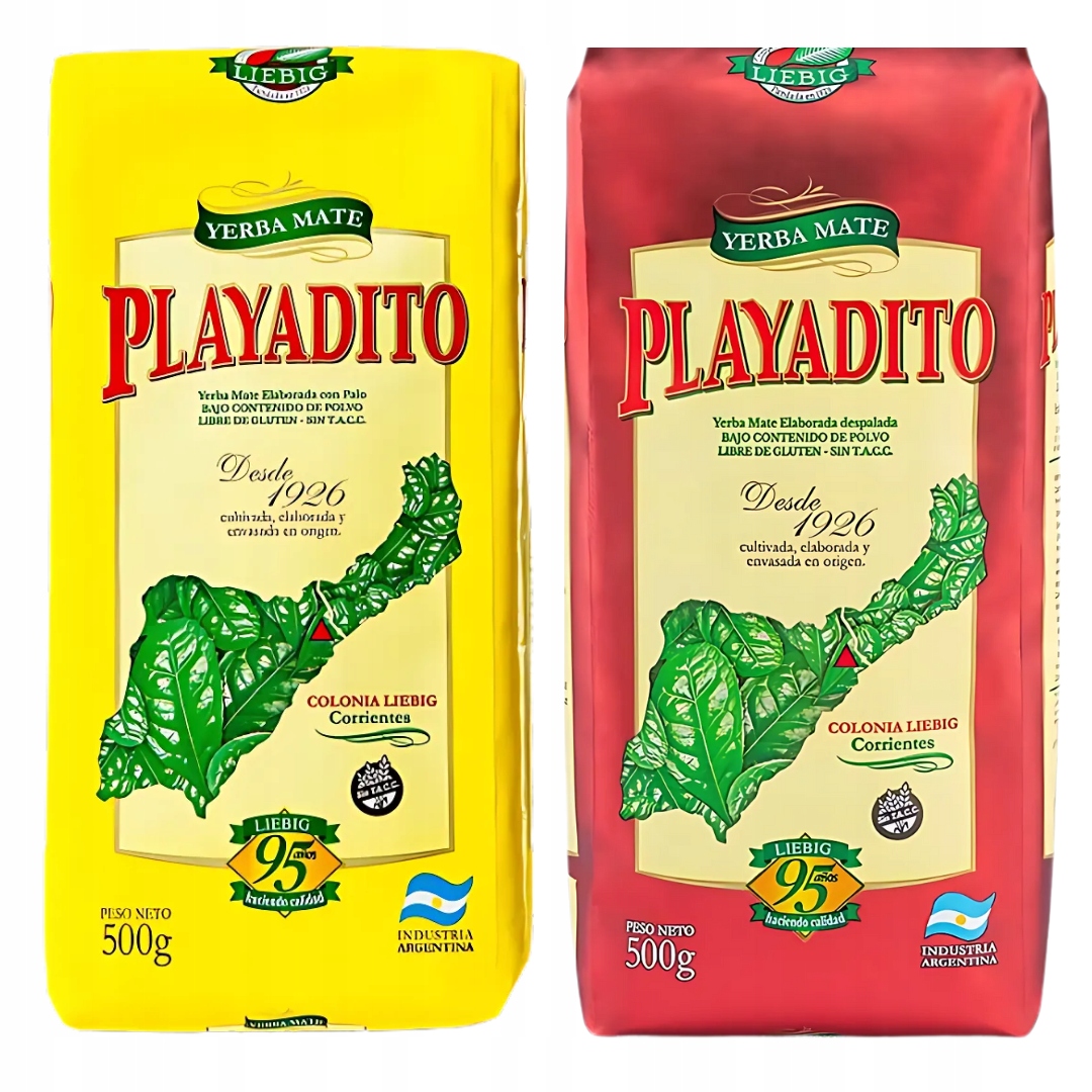 Yerba Mate Playadito Elaborada + Despalada 2x500g 1kg