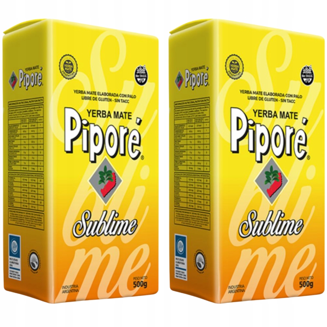Yerba Mate Pipore Sublime 2x500g 1kg (EXCELLENT)