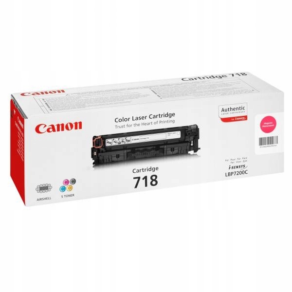 Oryginalny toner Canon CRG-718M 2660B014 purpurowy (magenta)