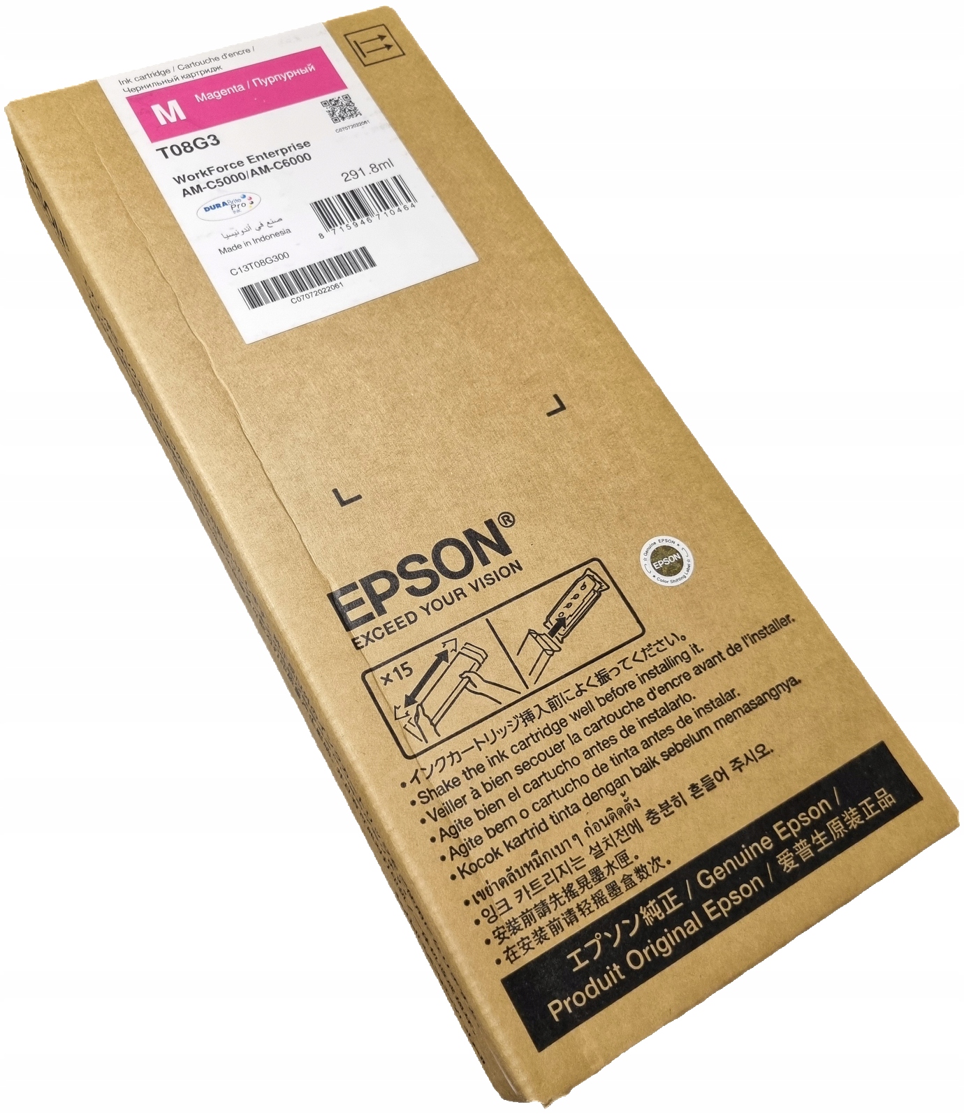 Oryginalny tusz T08G3 C13T08G300 Epson WorkForce Enterprise AM-C5000 C6000