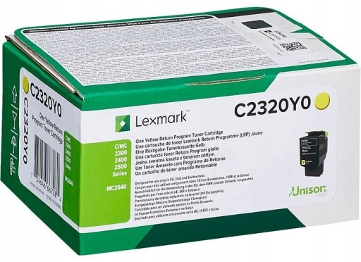 Toner C2320Y0 do Lexmark C 2425 2525 2535 MC 2325