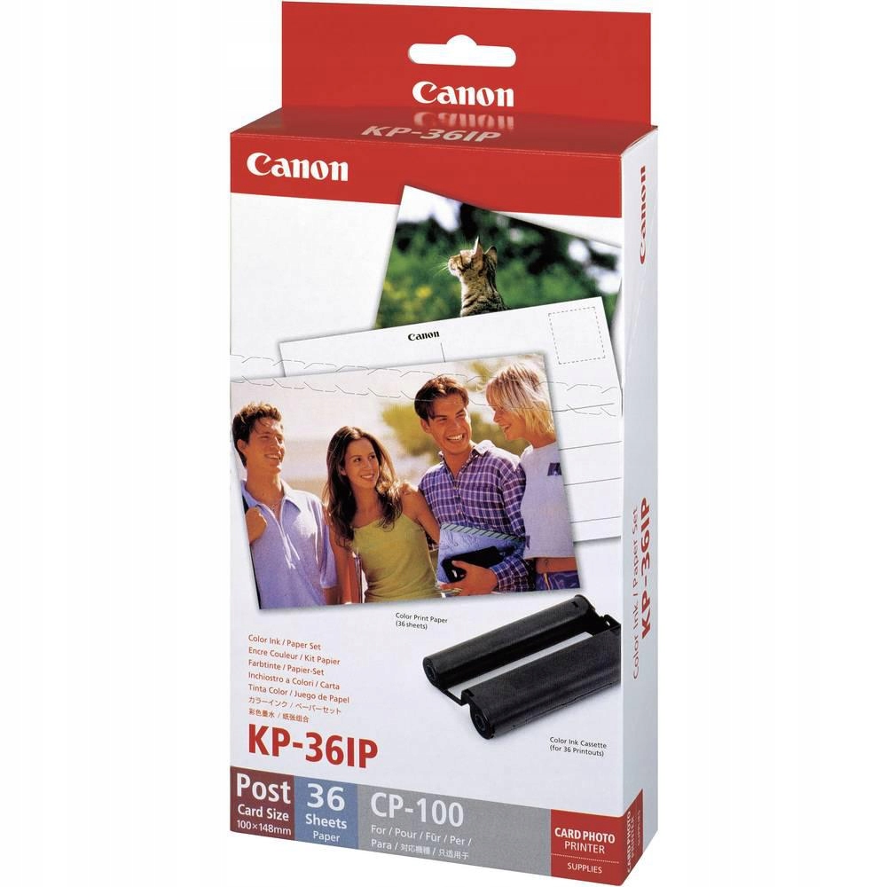 Papier fotograficzny pocztówki Canon Selphy KP-36IP 7737A001 36szt 100x148