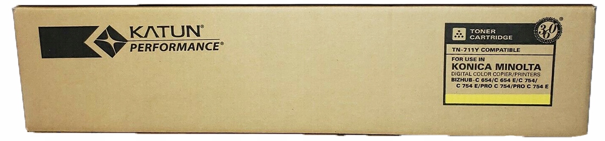 Toner Katun TN711Y 52931 A3VU250 Konica Minolta bizhub bizhub C654 PRO C754
