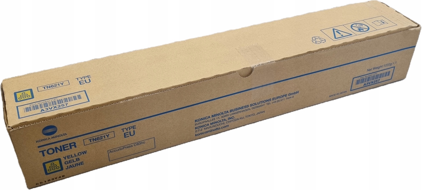 Oryginalny toner TN-621Y A3VX257 do Konica Minolta Accuriopress C83Hc