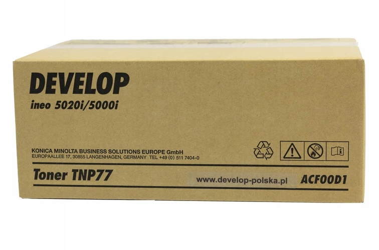 Oryginalny toner TNP-77 ACF00D1 do Develop ineo 5000i 5020i 20K