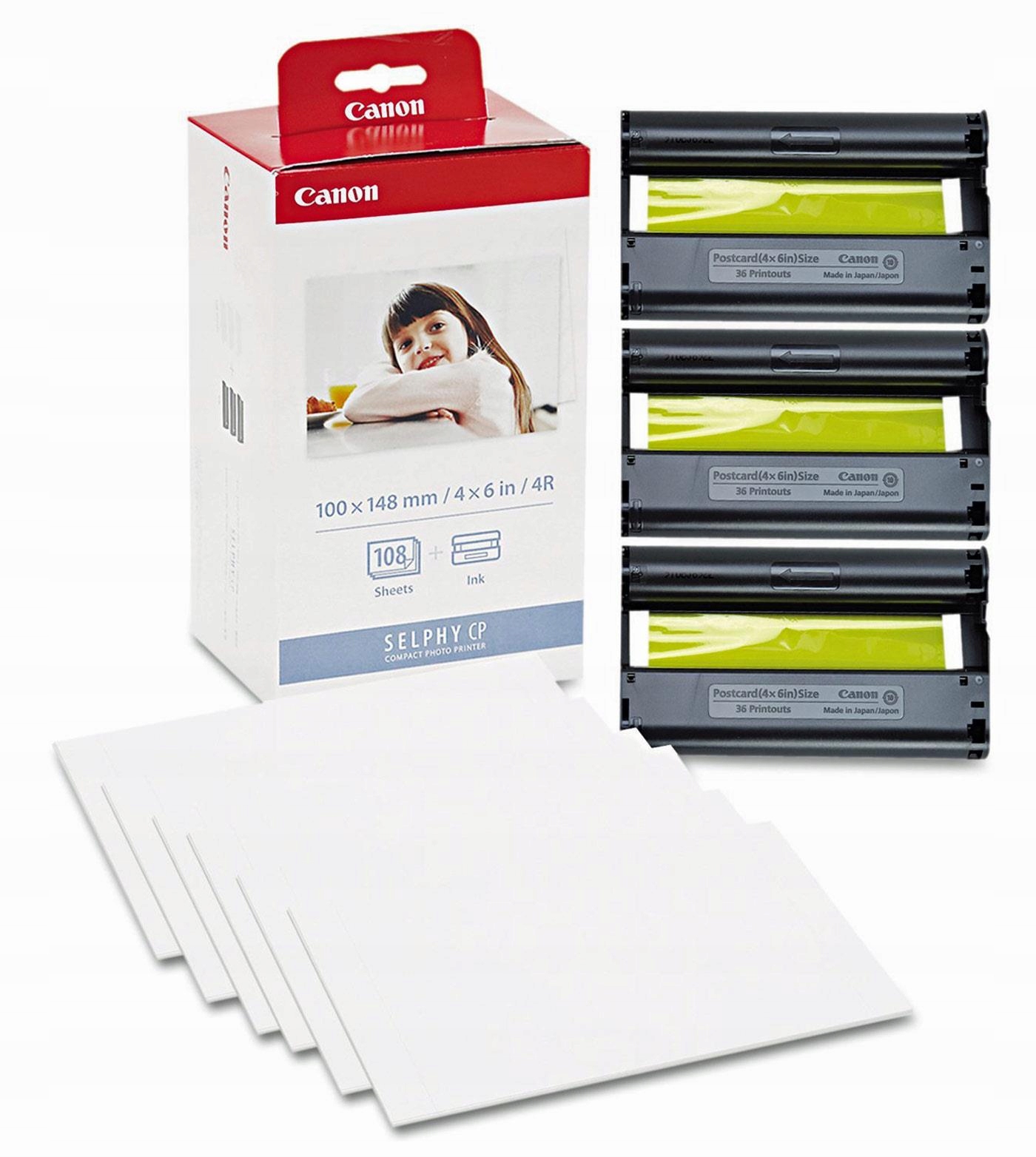 Papier fotograficzny Canon KP-108IN 100x148mm 260 g/m² 108 szt. 3115B001