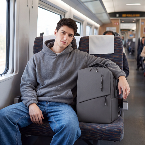 All-in-one backpack designed for school, college, university, and budget flights