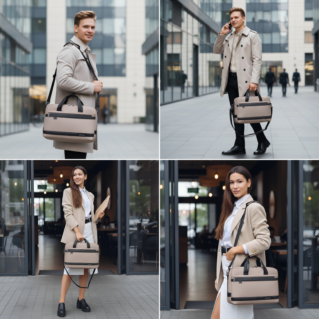 Business Elegance, 15.6" Laptop Protection, and Travel-Ready Convenience