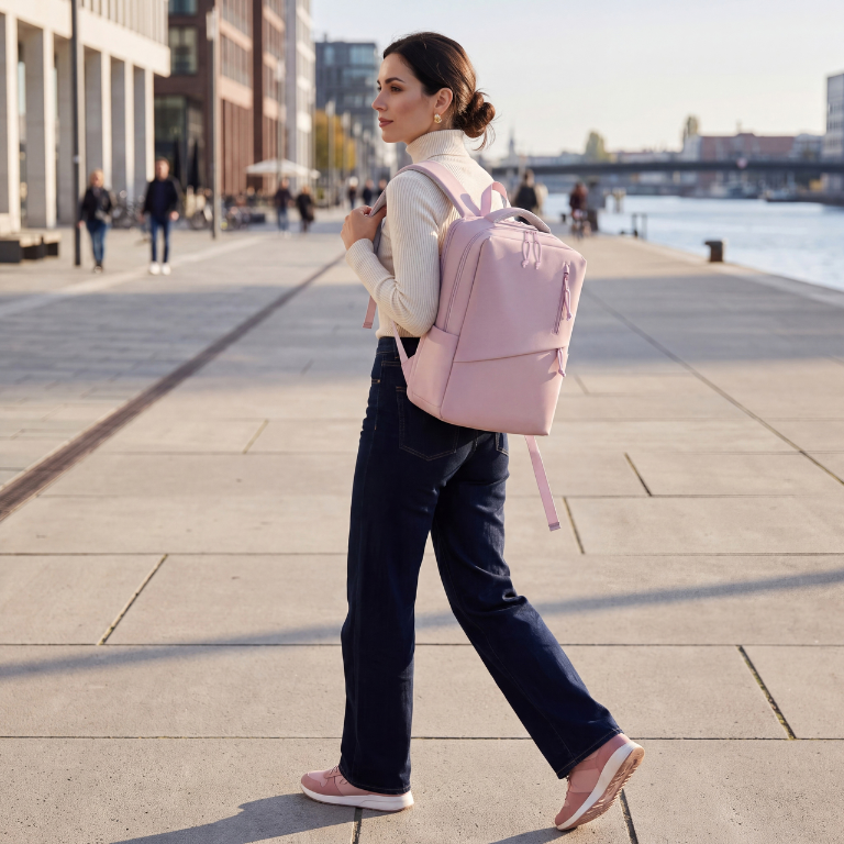 All-in-one backpack designed for school, college, university, and budget flights