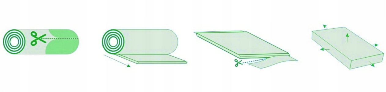 Materac 100x200 H4 10 cm TWARDY