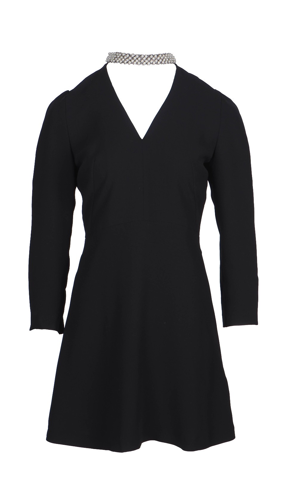 sandro beaded dress Beaded knit mini dress in white for Women