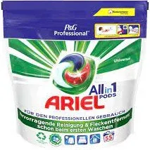 ARIEL PODS PROFESSIONAL 55szt REGULAR DE - KAPSUŁKI DO PRANIA